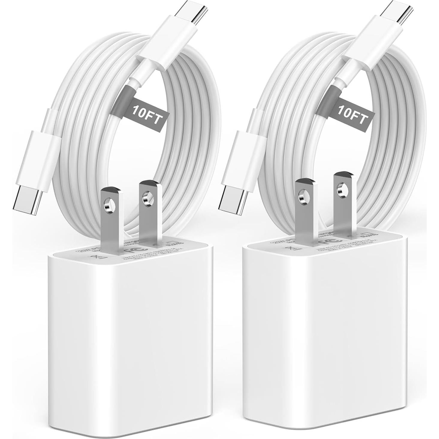 Cargador Rápido Matsusho 20W USB C + Cable 10FT para iPhone