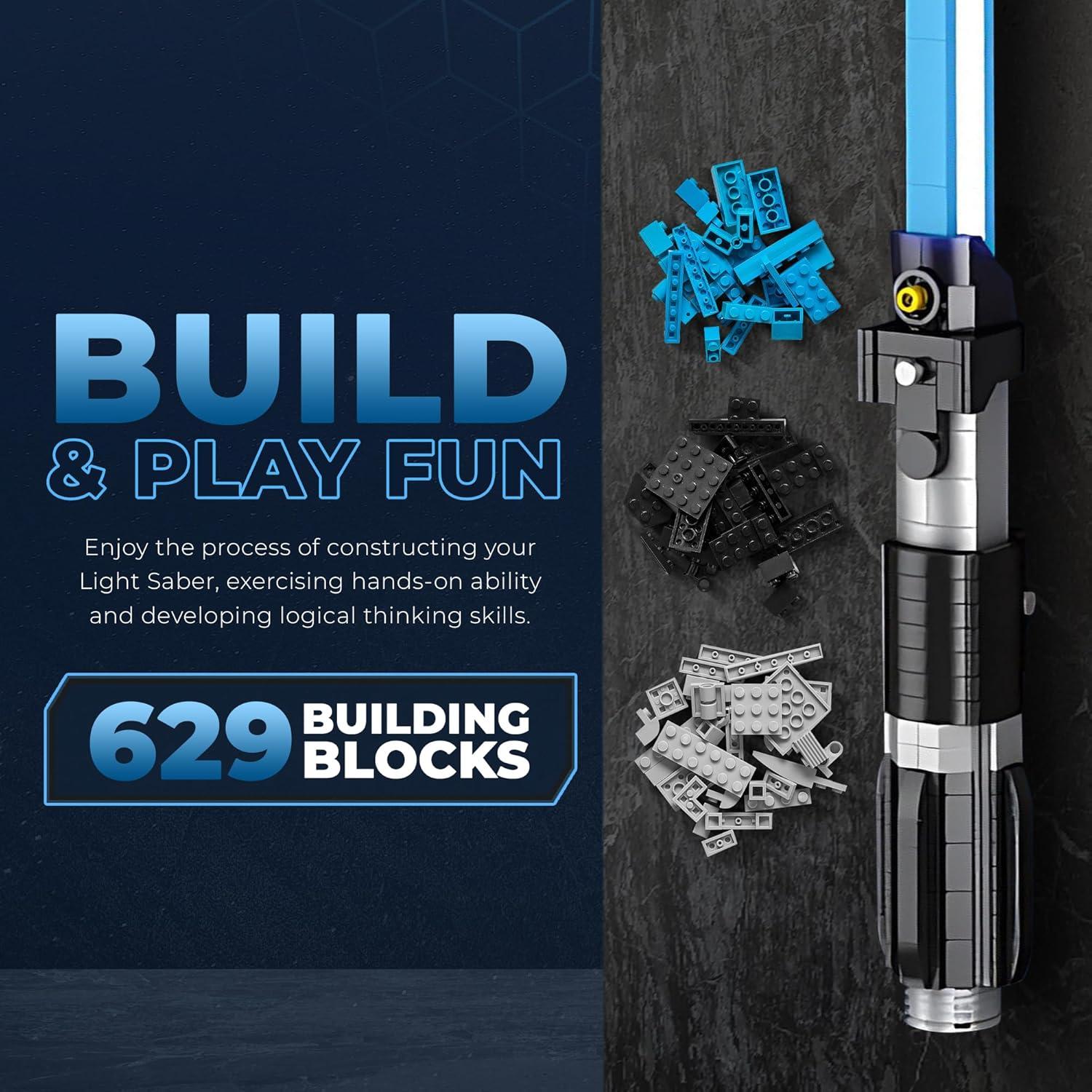 Kit de Bloques de Construcción Sable de Luz dOMOb Azul 629 Piezas