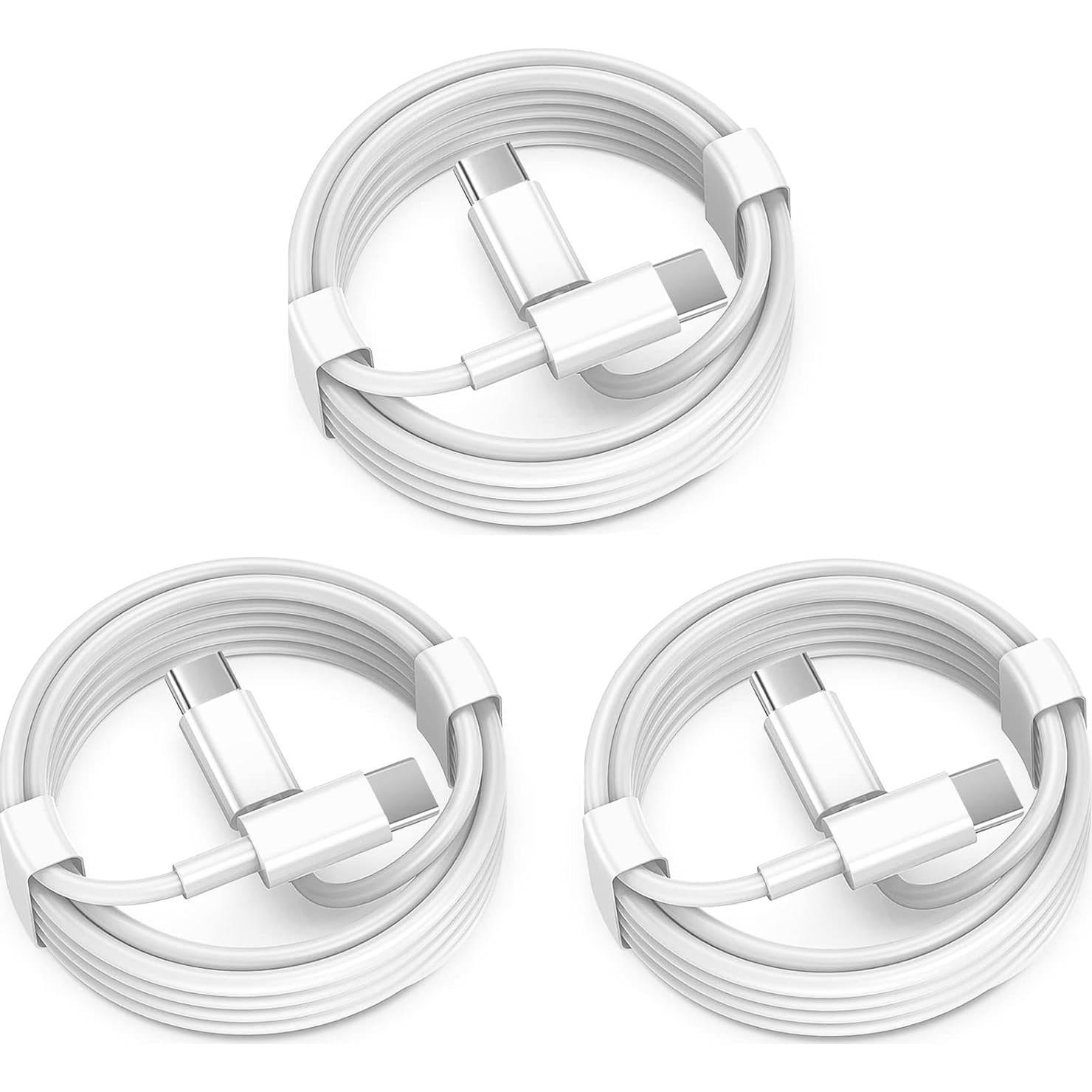 Cable de Carga USB C a USB C 1.83m FUPYWP 3 Unidades