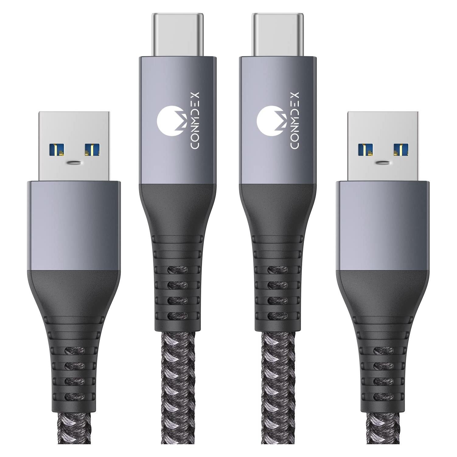 Cable USB C 0.91m CONMDEX 10Gbps Carga Rápida 3.1A - 2 Paquete