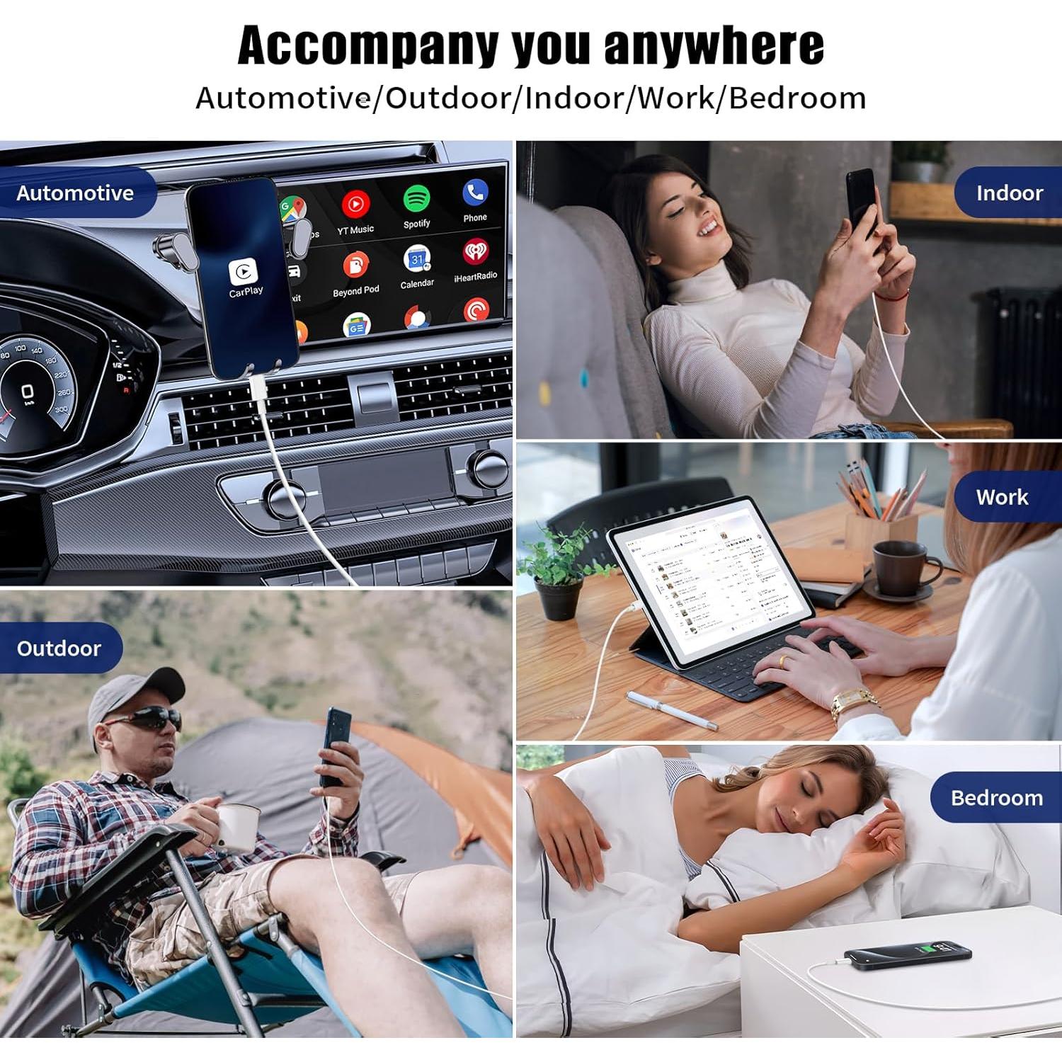 Cable USB C a USB C Essri 4Pack 3 pies 60W Carga Rápida