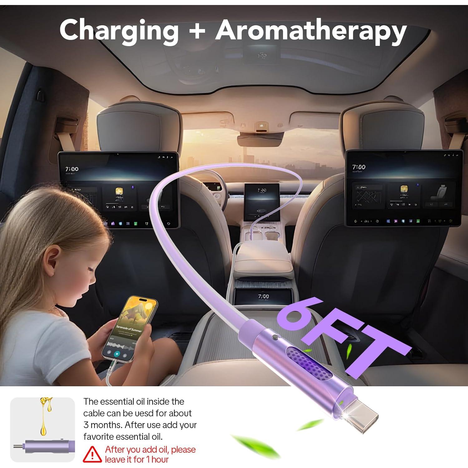 Cable USB C a USB C 240W MFish 1.83m Carga Rápida