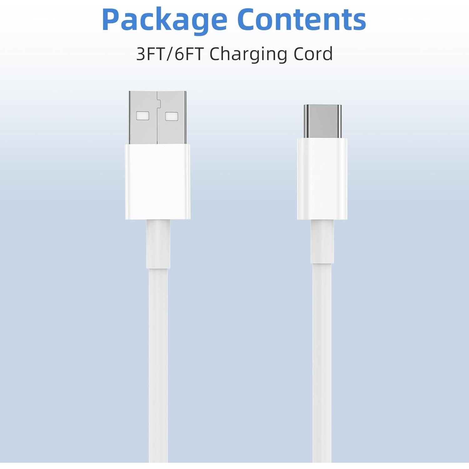 Cargador de coche USB A a C LDHTY 2Pack 3FT y 6FT para iPhone 16/15