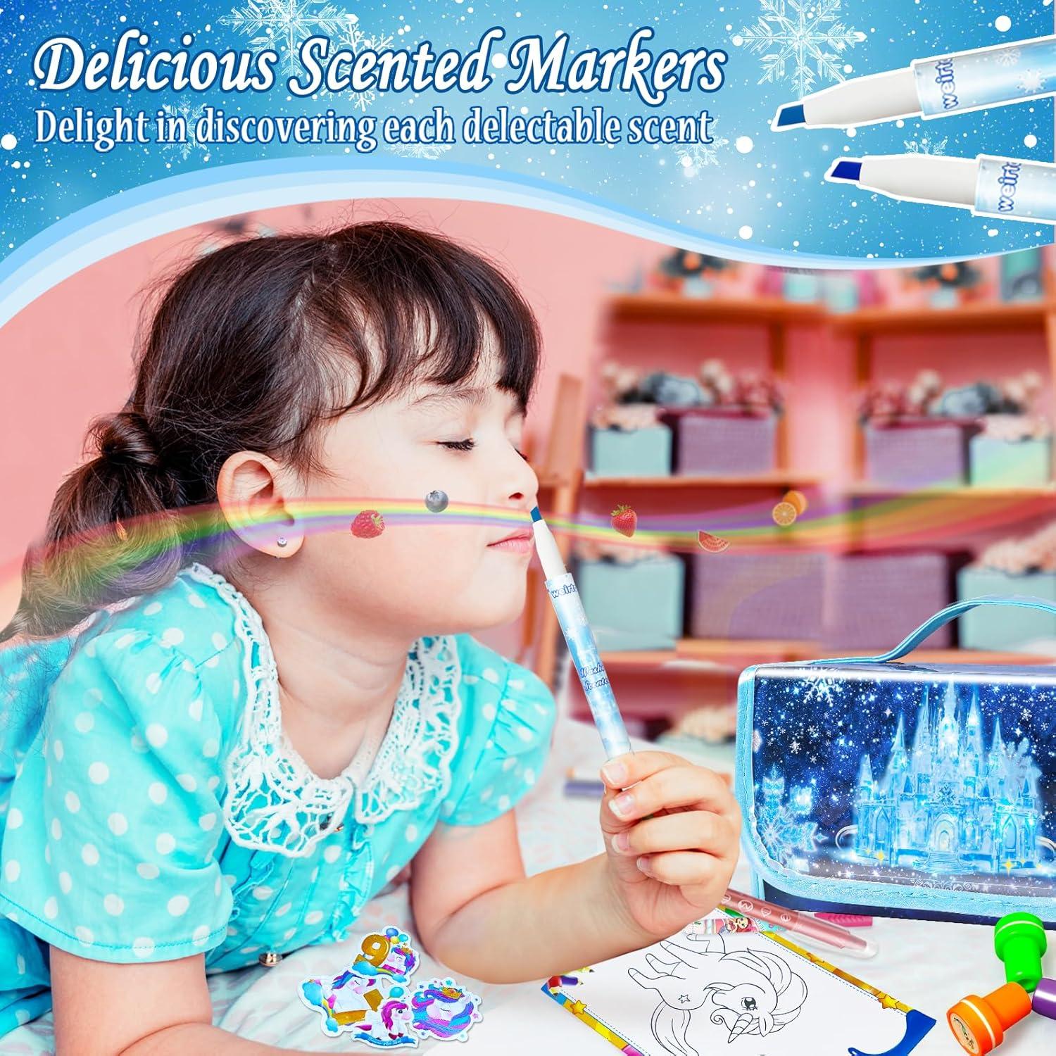 Conjunto de Marcadores Lavables Weirtoya 56 Piezas para Niños