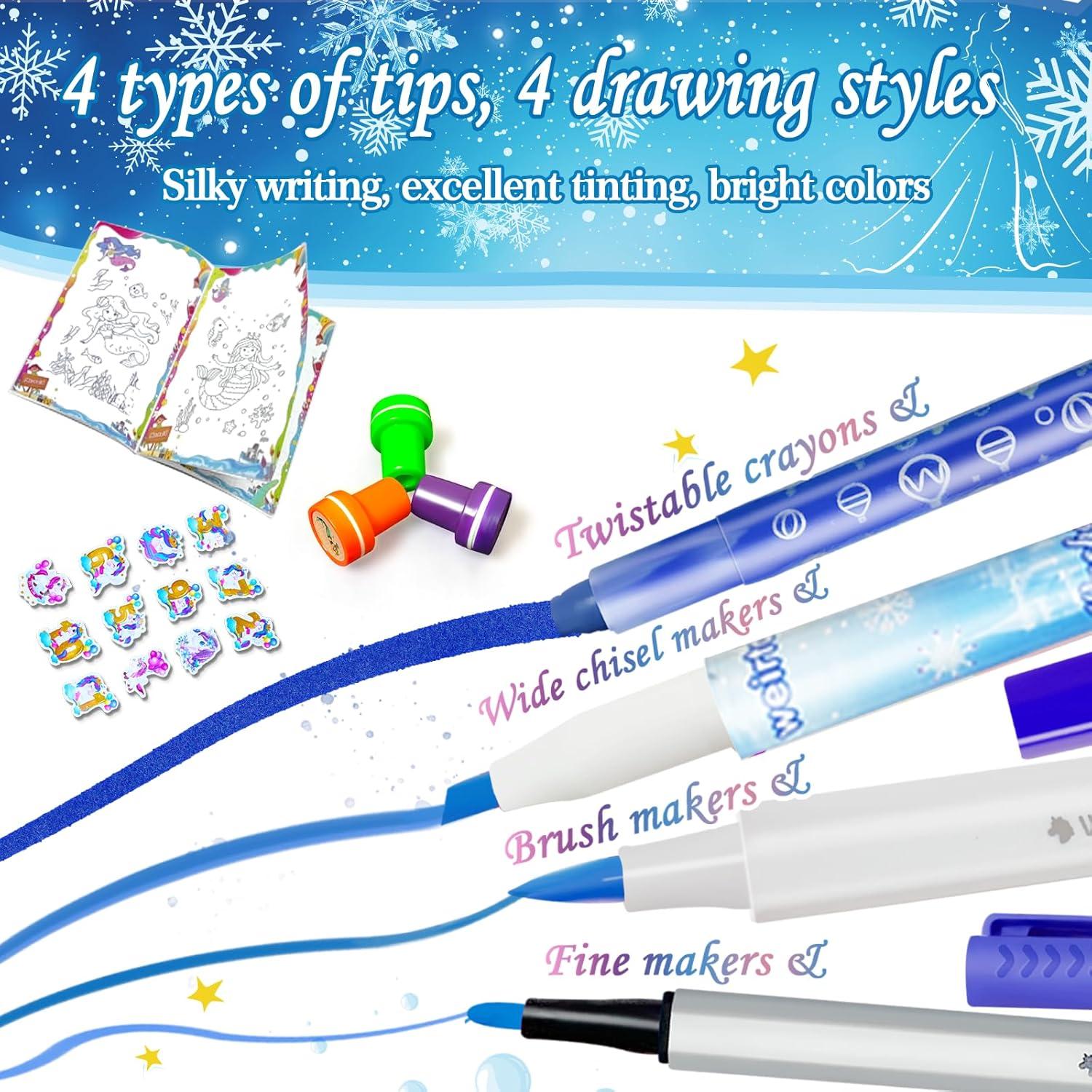 Conjunto de Marcadores Lavables Weirtoya 56 Piezas para Niños