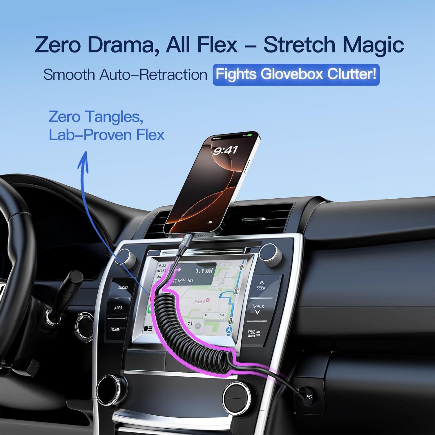 Cable de Carga Rápida USB-A a USB-C AGVEE 0.91m Gris