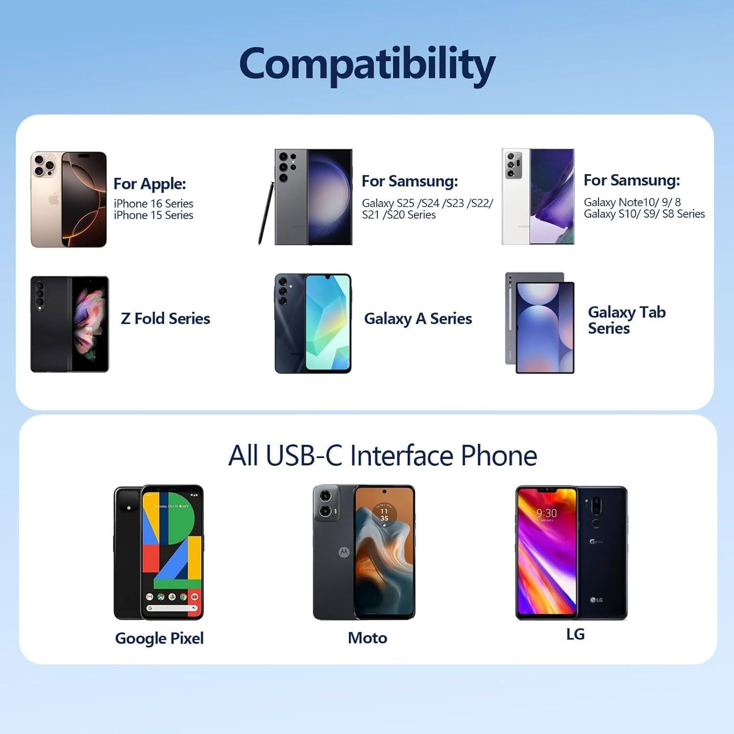 Cable de Carga Rápida USB-A a USB-C AGVEE 0.91m Gris