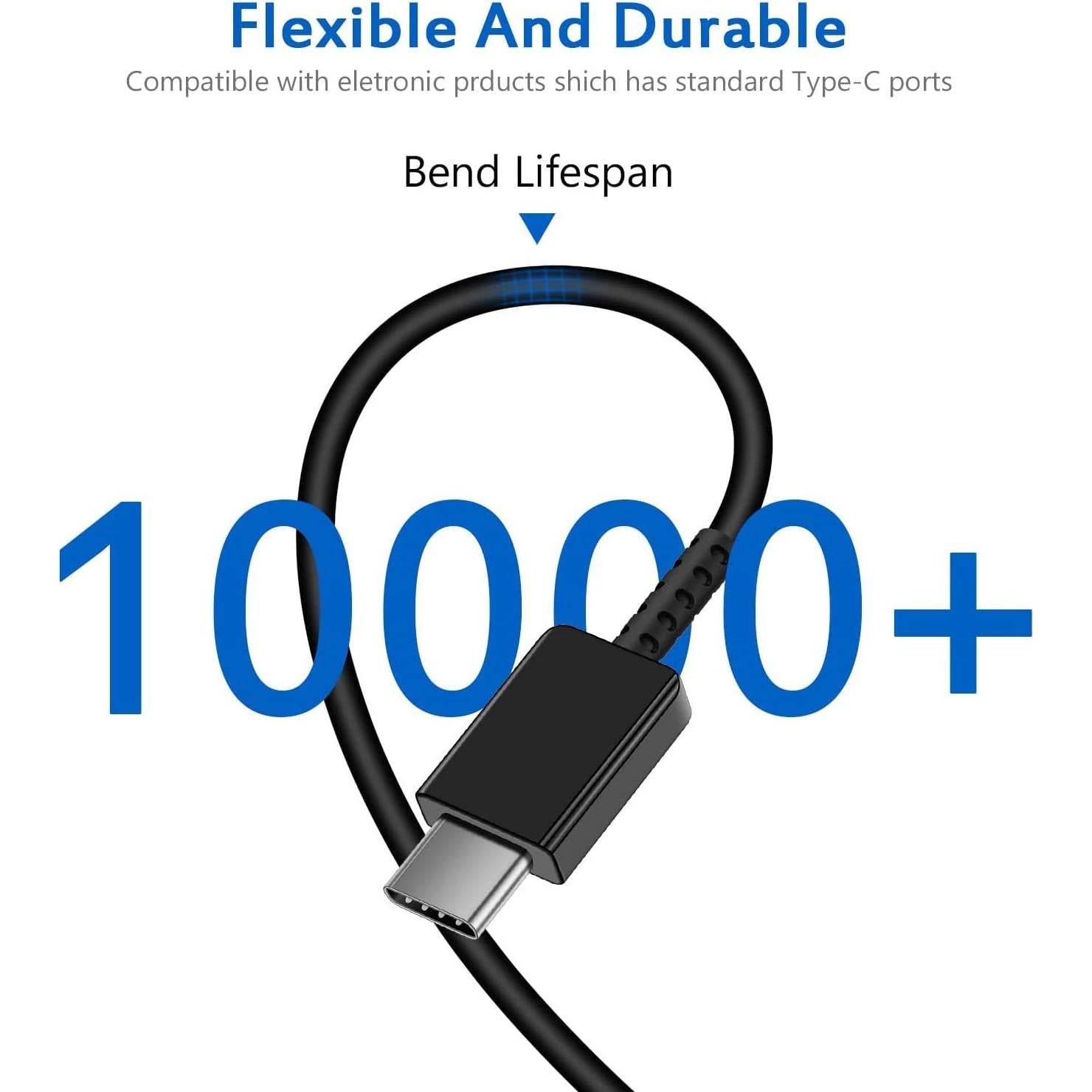 Cargador Rápido 25W USB-C STAMISH con Cable 1.8m para Galaxy