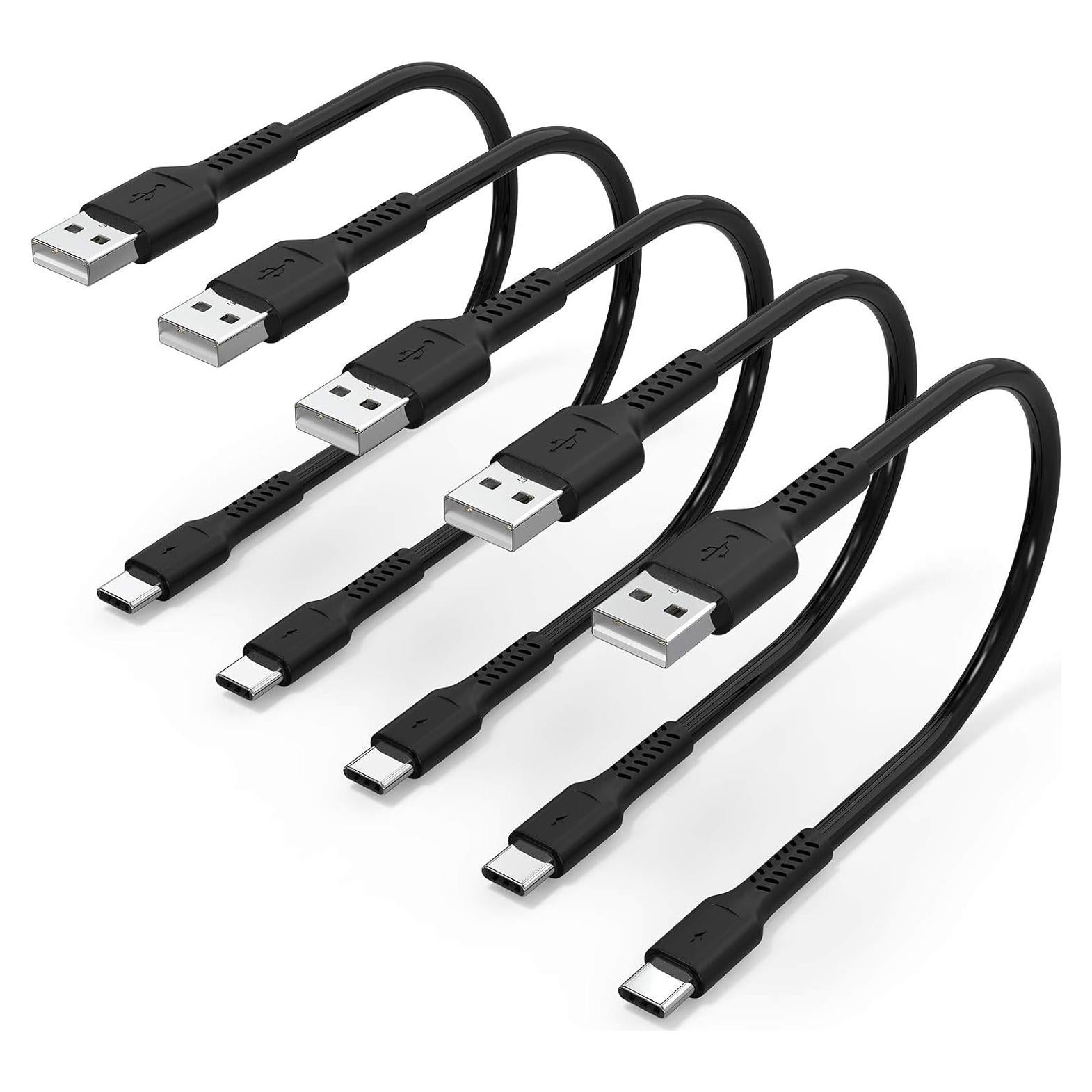 Cable USB C Umefly 30cm Carga Rápida 3A Paquete de 5