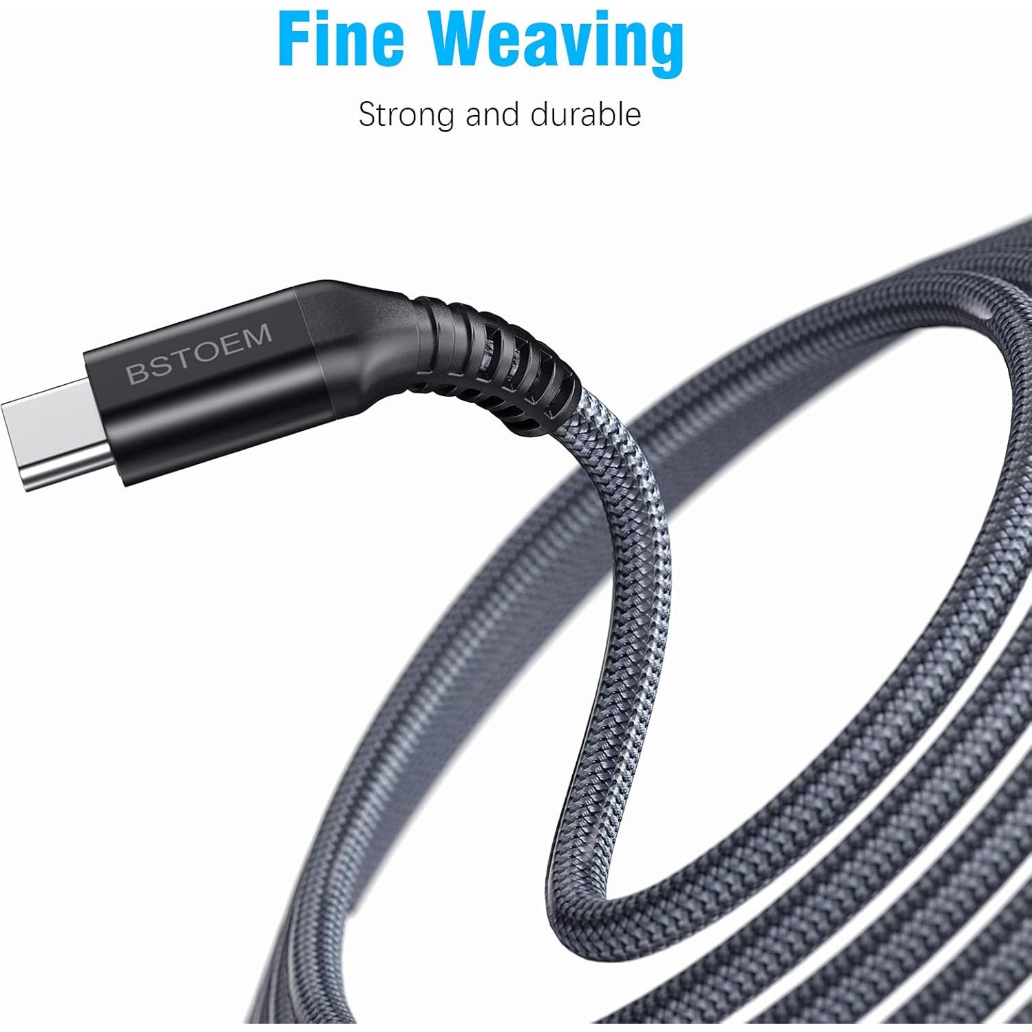 Cable USB A a C 3m BSTOEM Carga Rápida 3A para iPhone y Samsung