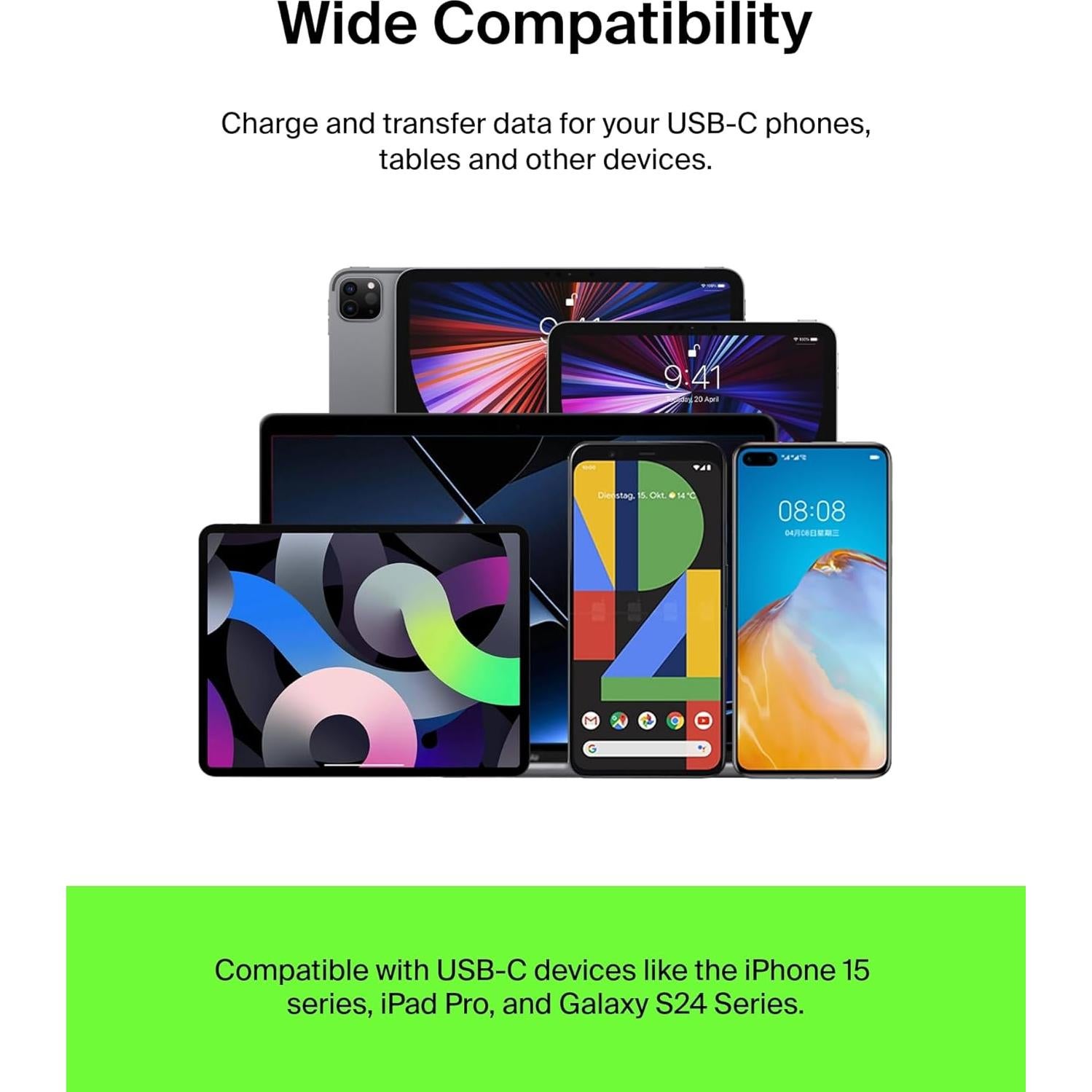 Cable USB-C a USB-A Belkin 2m Negro - Cargador 15W