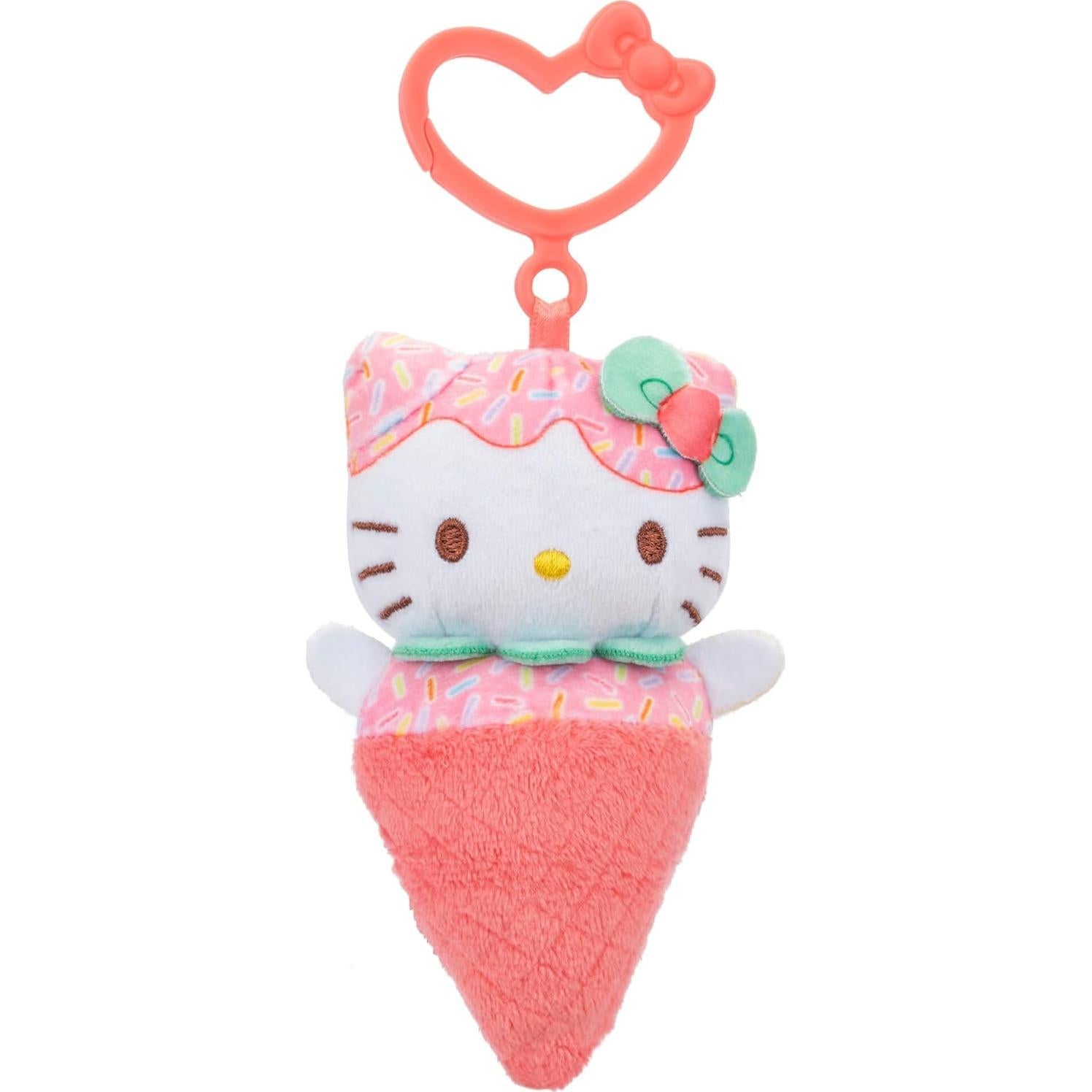 Paquete de 4 Peluches Clip-On Hello Kitty y Amigos 10.16 cm