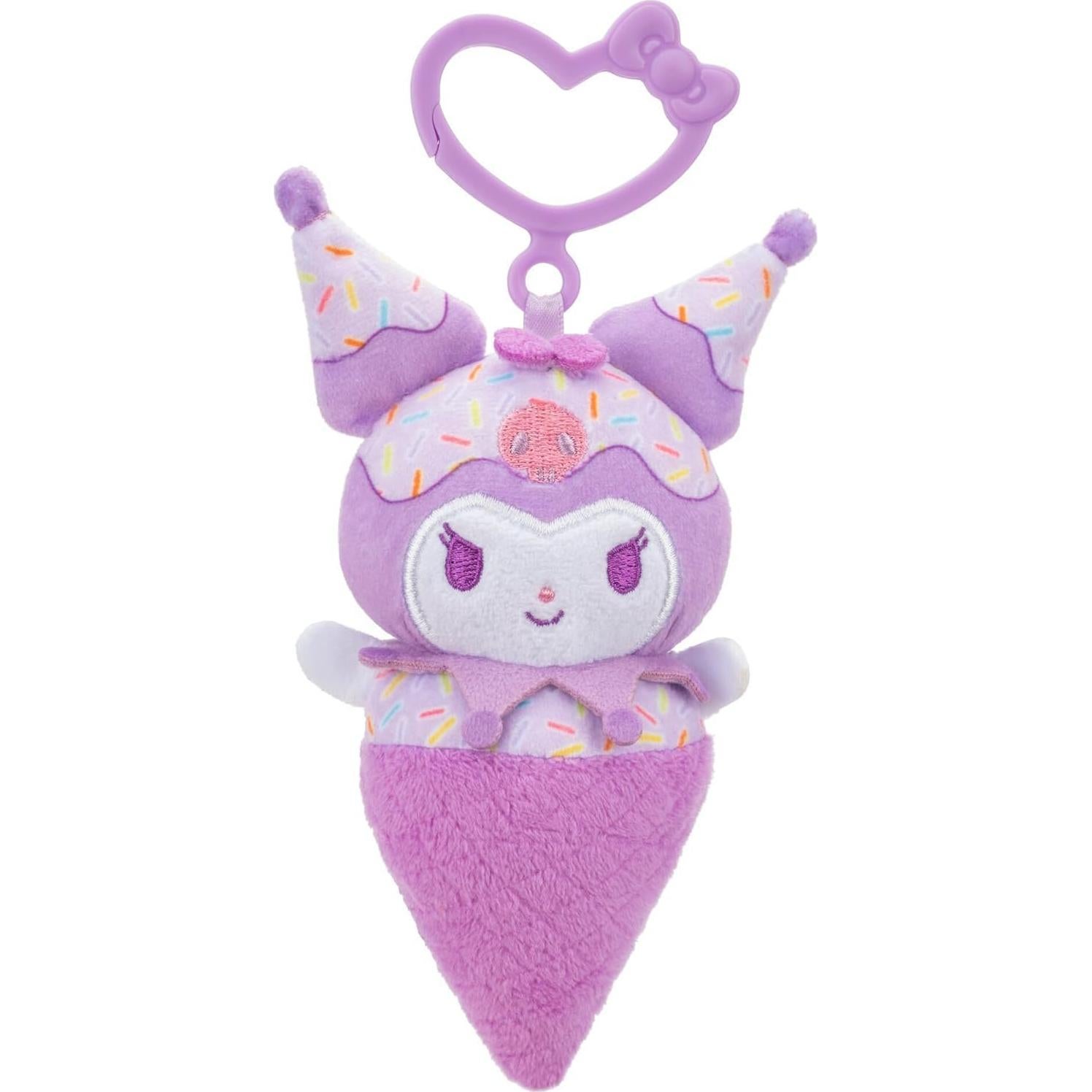 Paquete de 4 Peluches Clip-On Hello Kitty y Amigos 10.16 cm