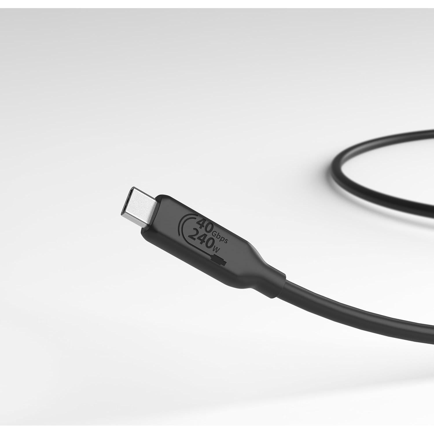 Cable USB-C a USB-C 4 Amazon Basics 1m 240W 40Gbps 8K