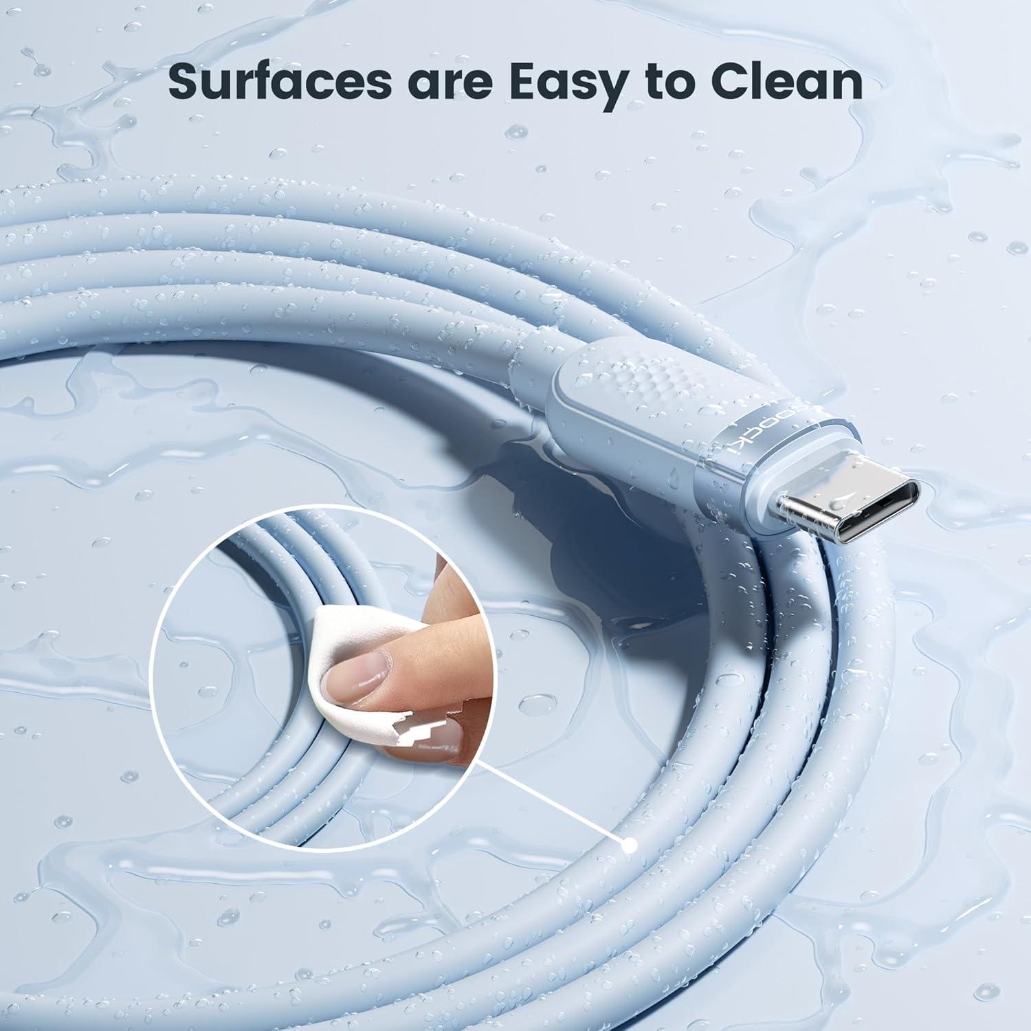 Cable USB C a USB C 3 Pack 2m 60W Carga Rápida Toocki