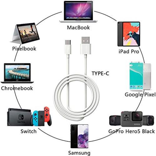 Cable de carga rápida USB-C a USB-A 1.83 m HONGPING Blanco