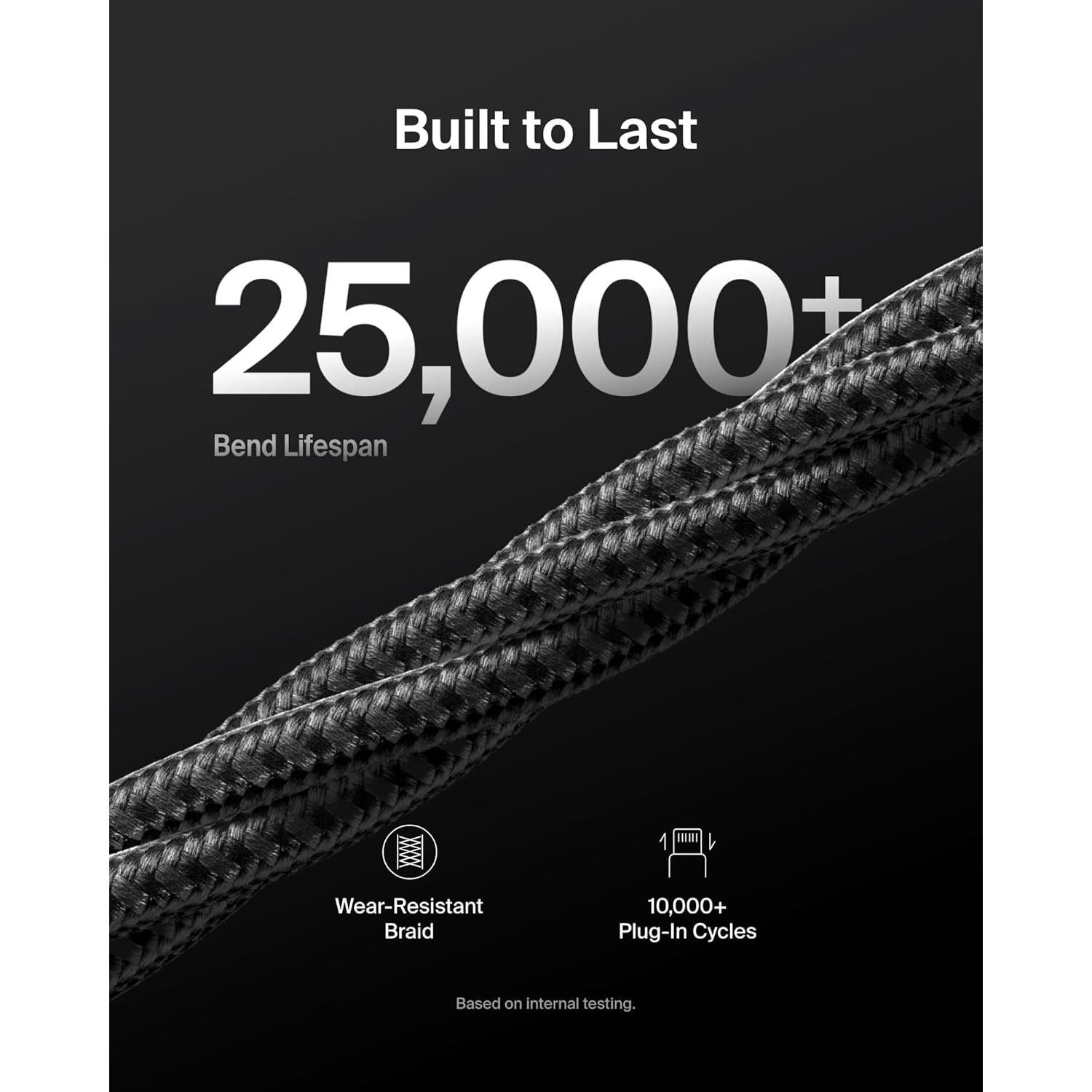 Cable USB A a USB C Belkin 2M 15W Carga Rápida Negro