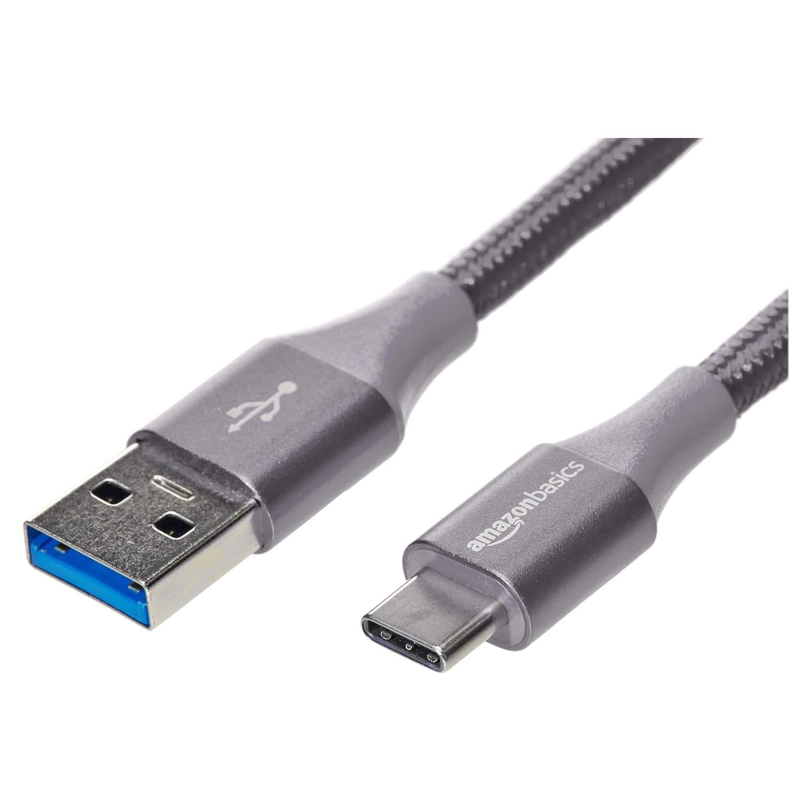 Cable de carga rápida USB-C a USB-A 1.8m Amazon Basics