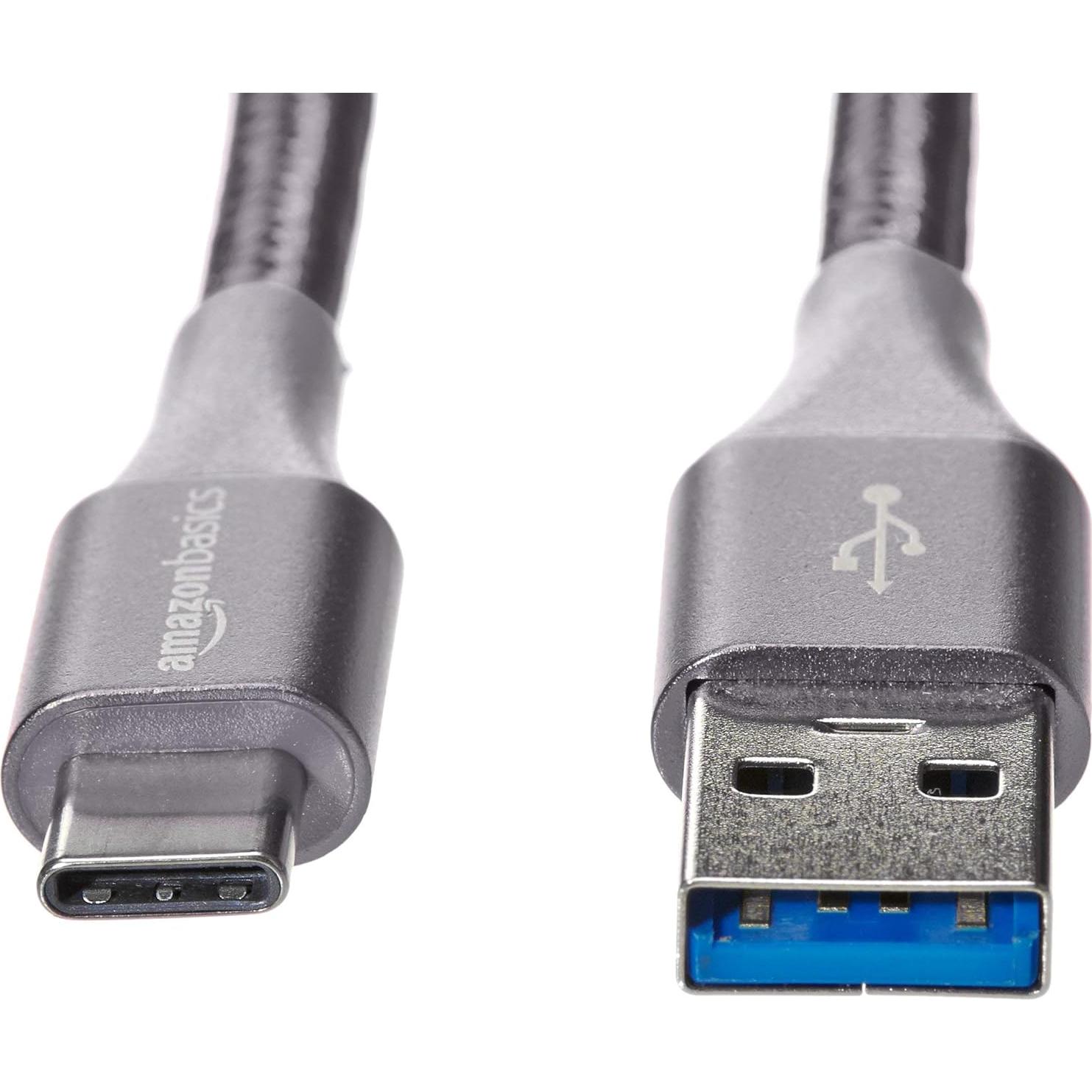 Cable de carga rápida USB-C a USB-A 1.8m Amazon Basics
