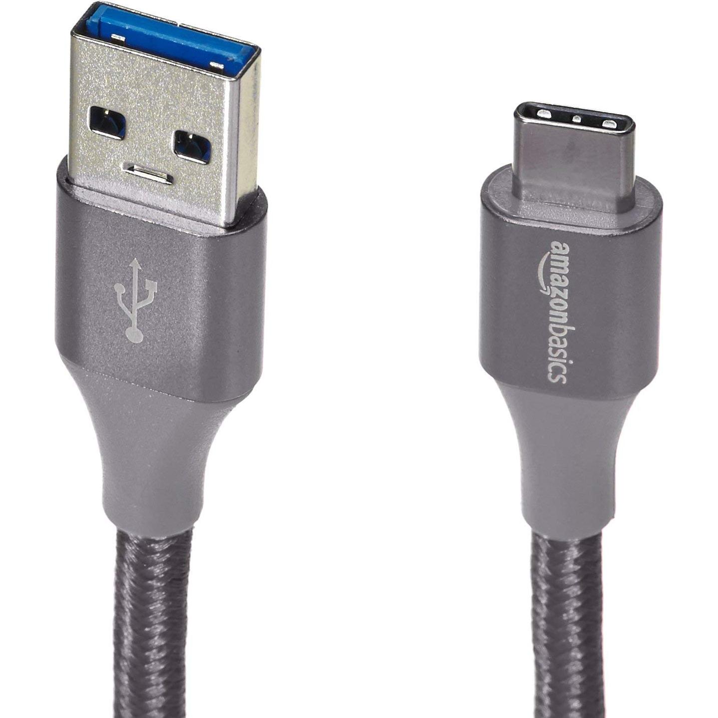 Cable de carga rápida USB-C a USB-A 1.8m Amazon Basics