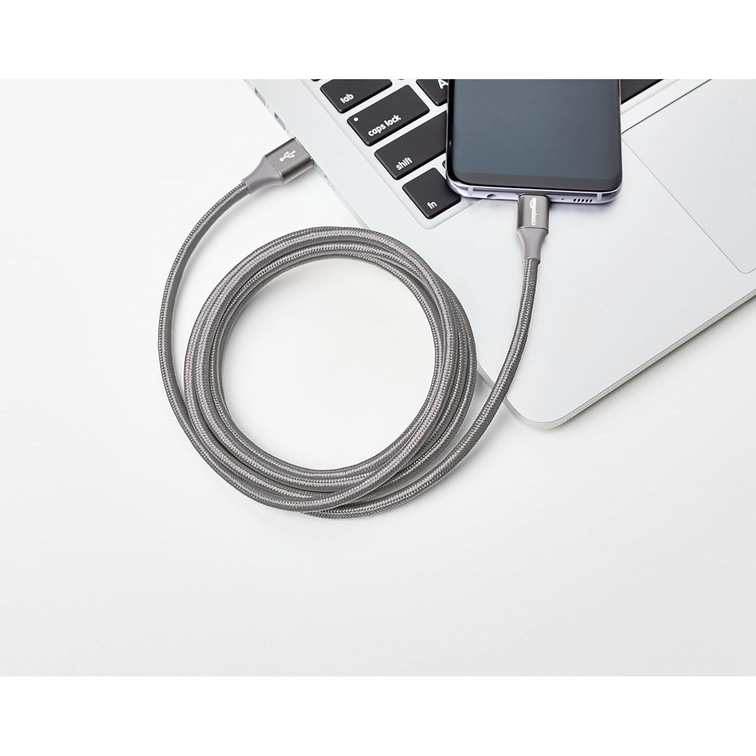 Cable de carga rápida USB-C a USB-A 1.8m Amazon Basics