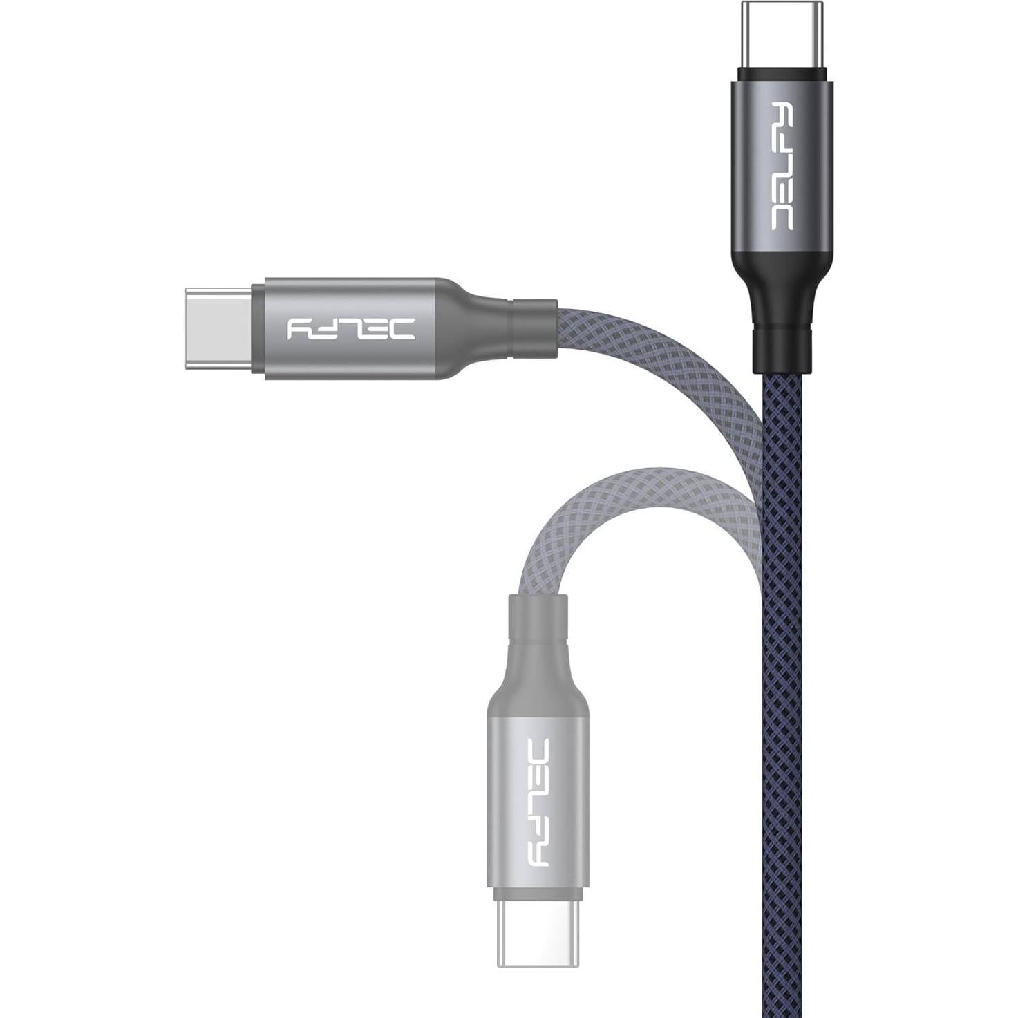 Cable USB-C trenzado Delfy 2m carga rápida 240W para iPhone 15/16