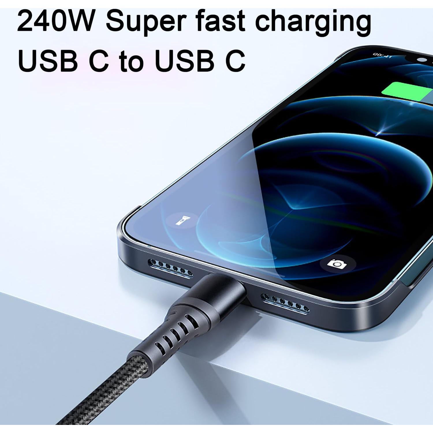 Cable USB-C a USB-C 240W 4.57m Grtoeud, carga rápida