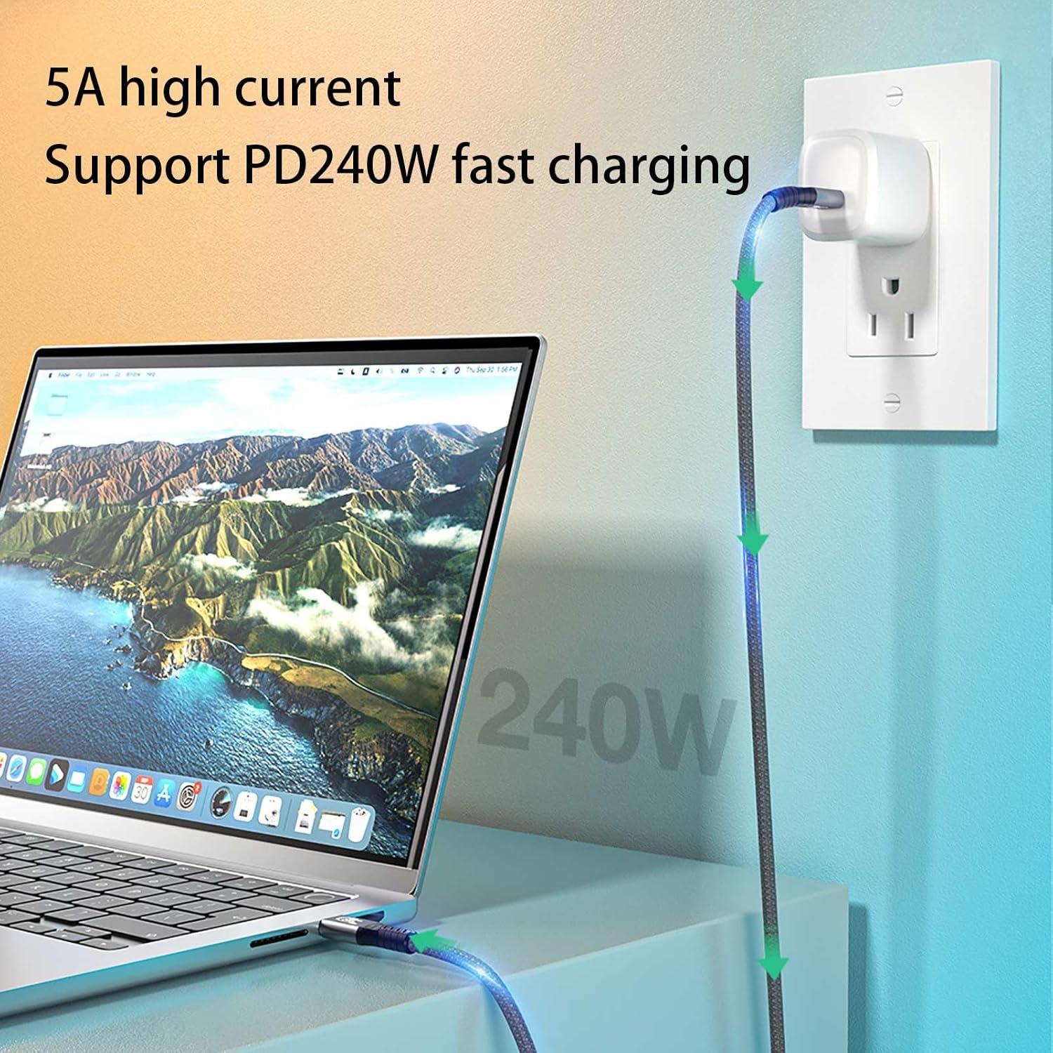 Cable USB-C a USB-C 240W 4.57m Grtoeud, carga rápida