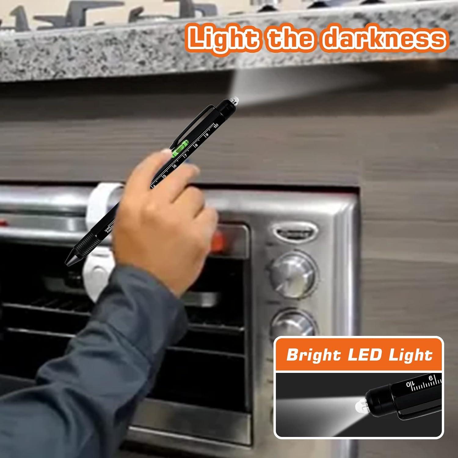 Bolígrafo Multiherramienta 9 en 1 SAPGIF Negro