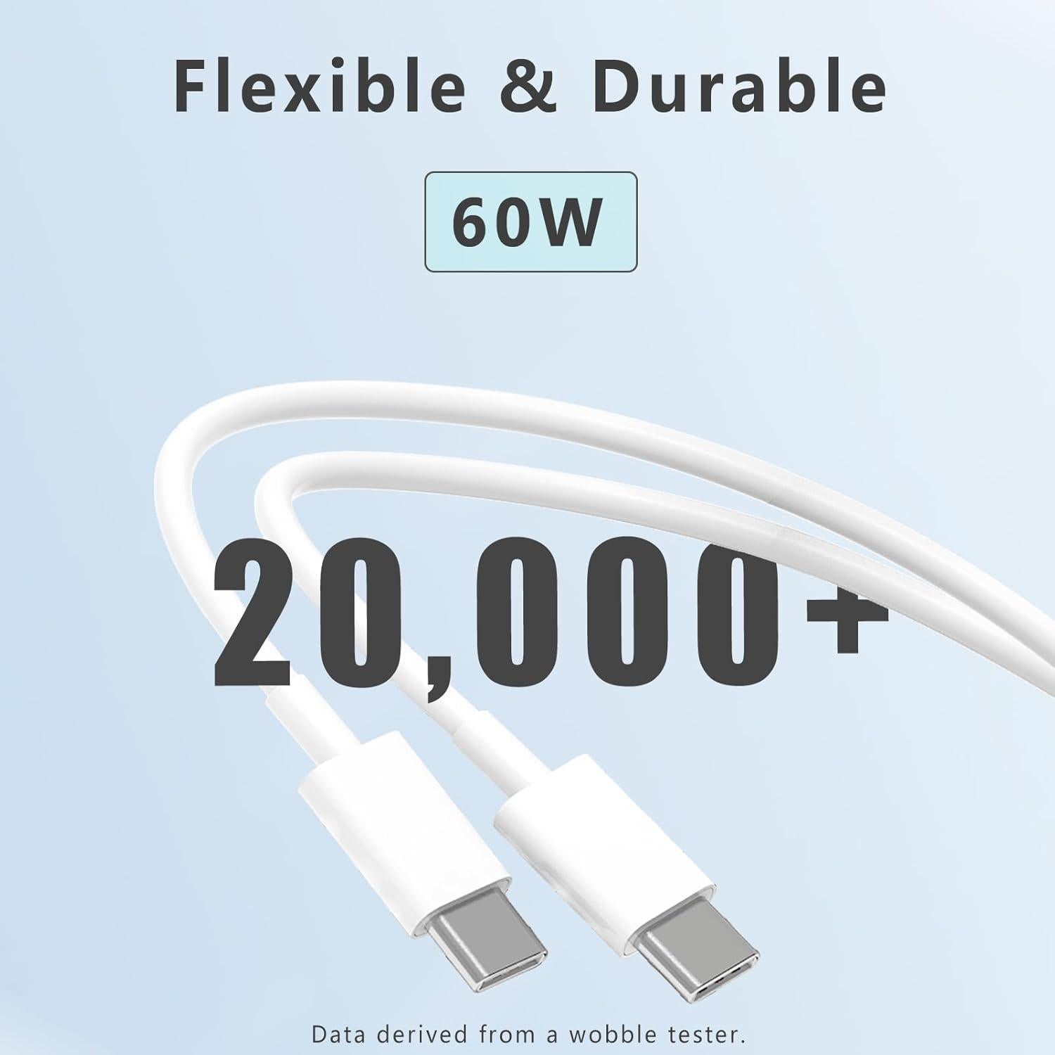 Cable USB C a USB C 3M 60W UIIZIBVKJZ Carga Rápida