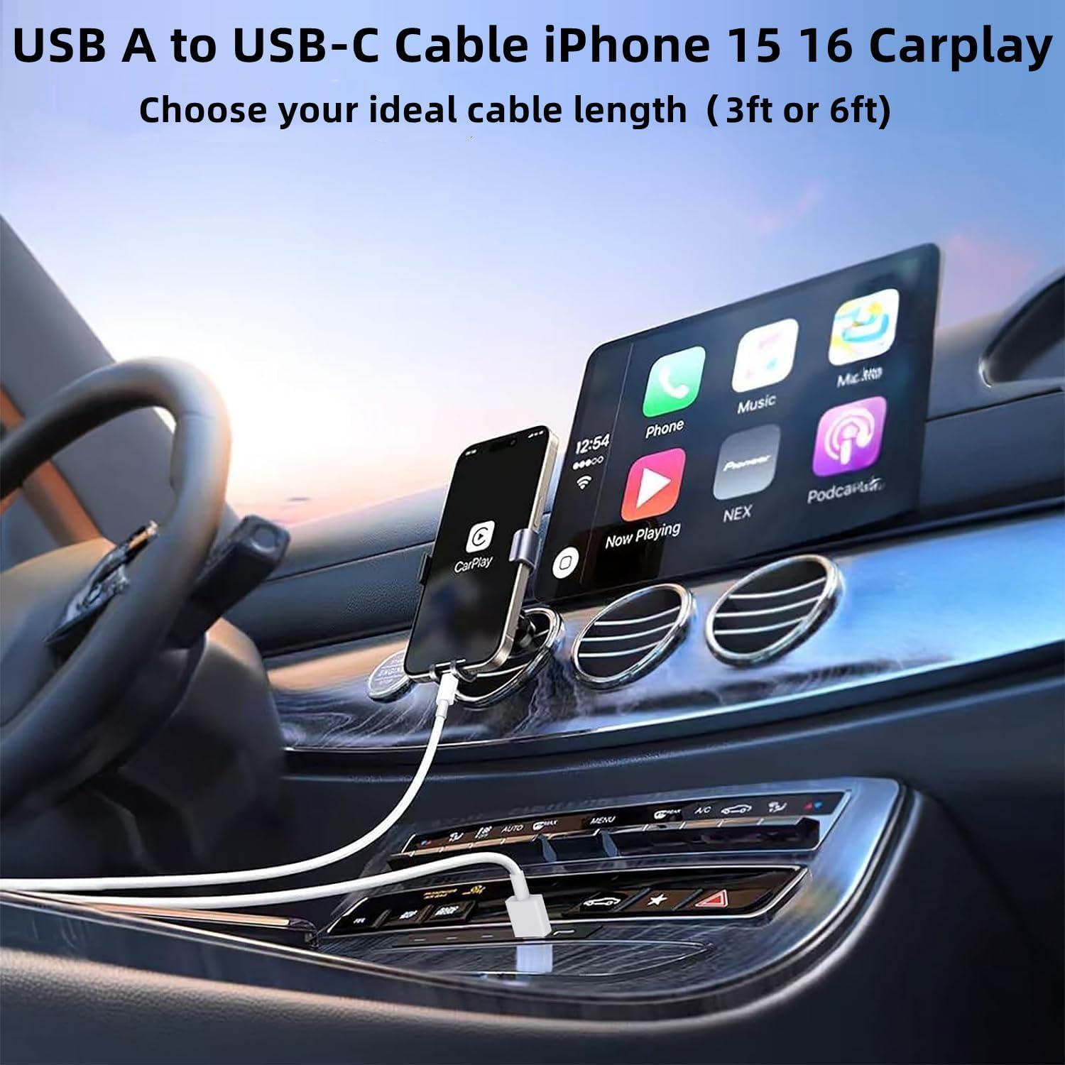 Cable de Carga Rápida USB A a C Cionum 1.83m - Paquete de 2