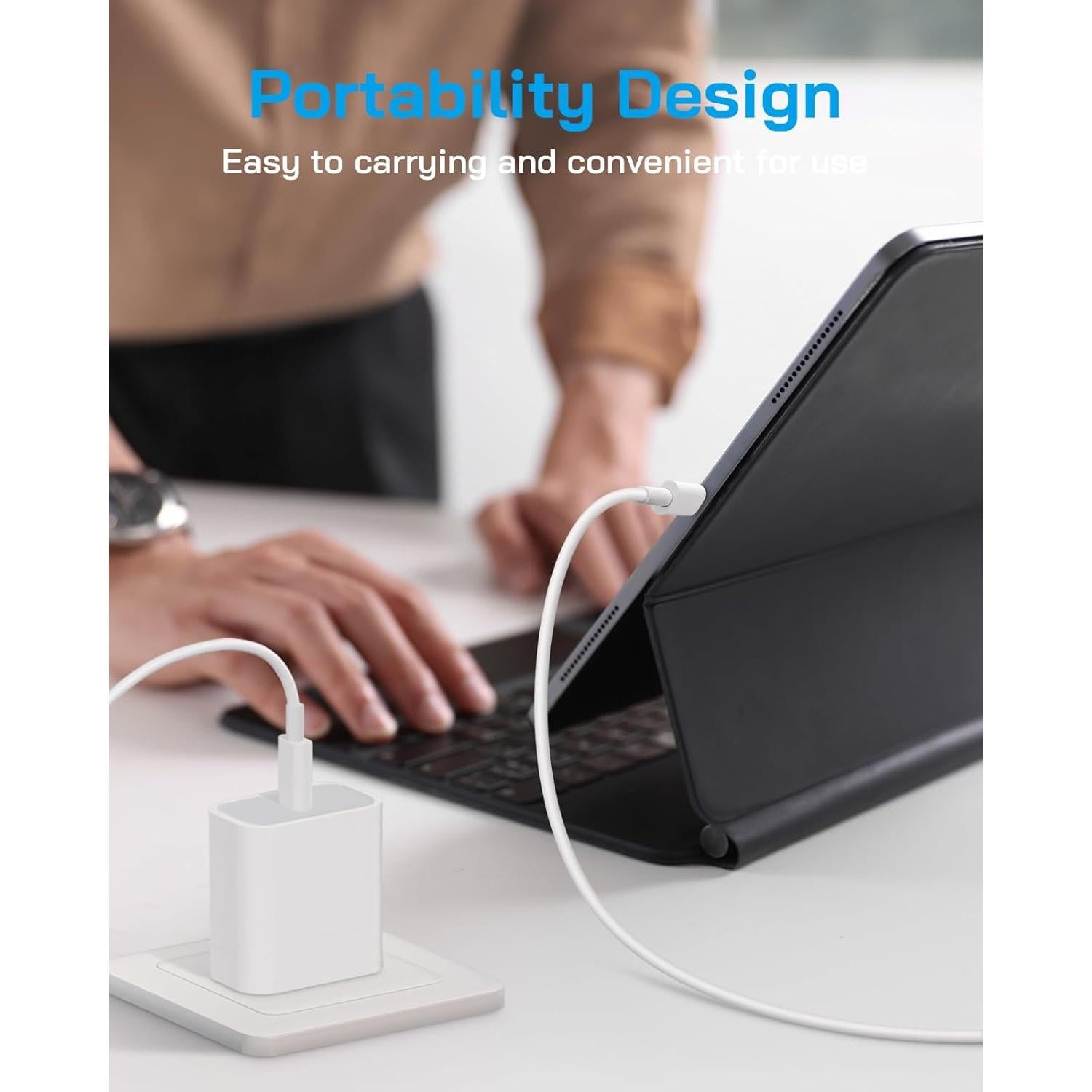 Paquete de 3 Cargadores Rápidos USB C 20W para iPhone 16/15