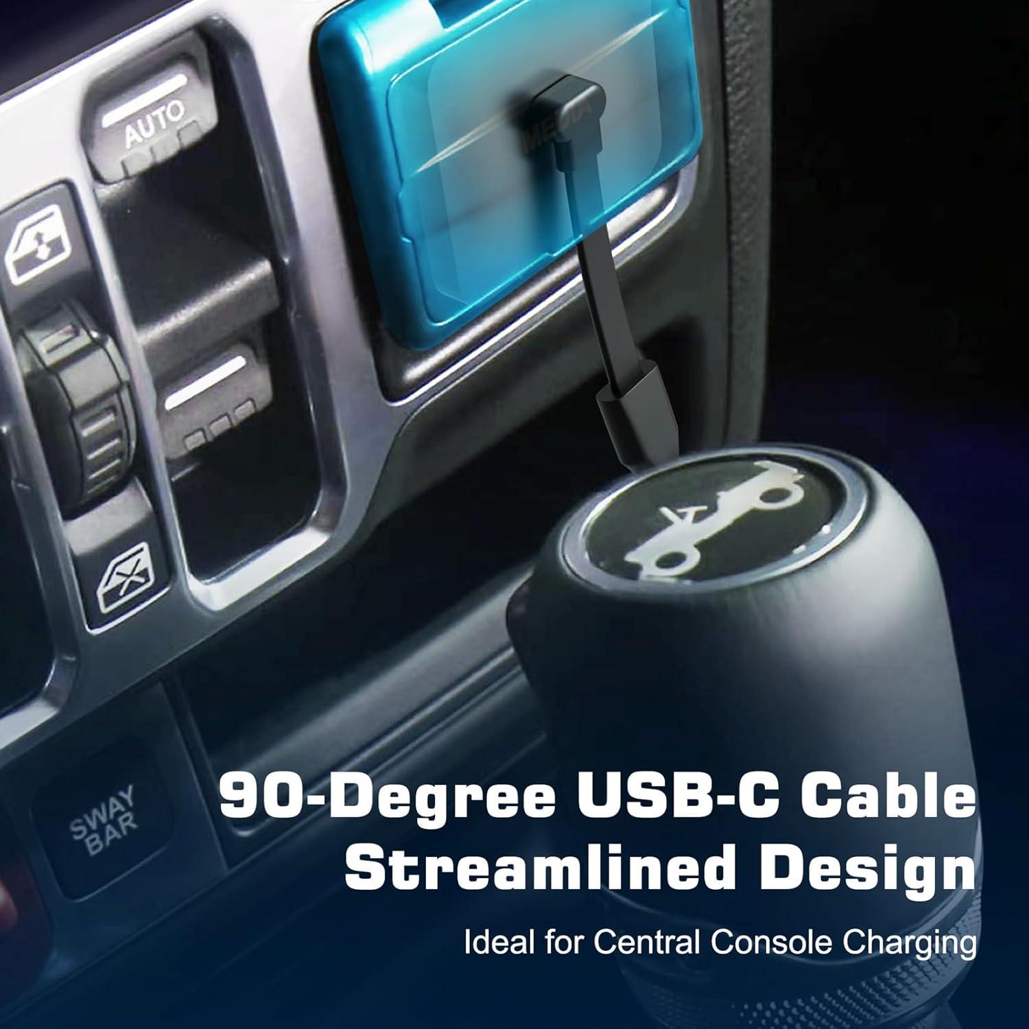 Cable USB C a USB C 1.83m 60W DbillionDa Ángulo Recto