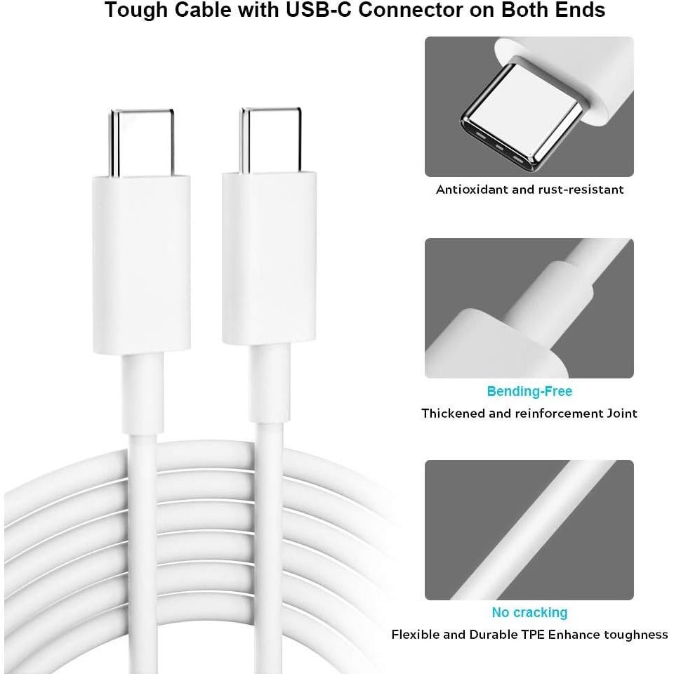 Cable USB C a USB C COOYA 1.83 m Carga Rápida PD 3A