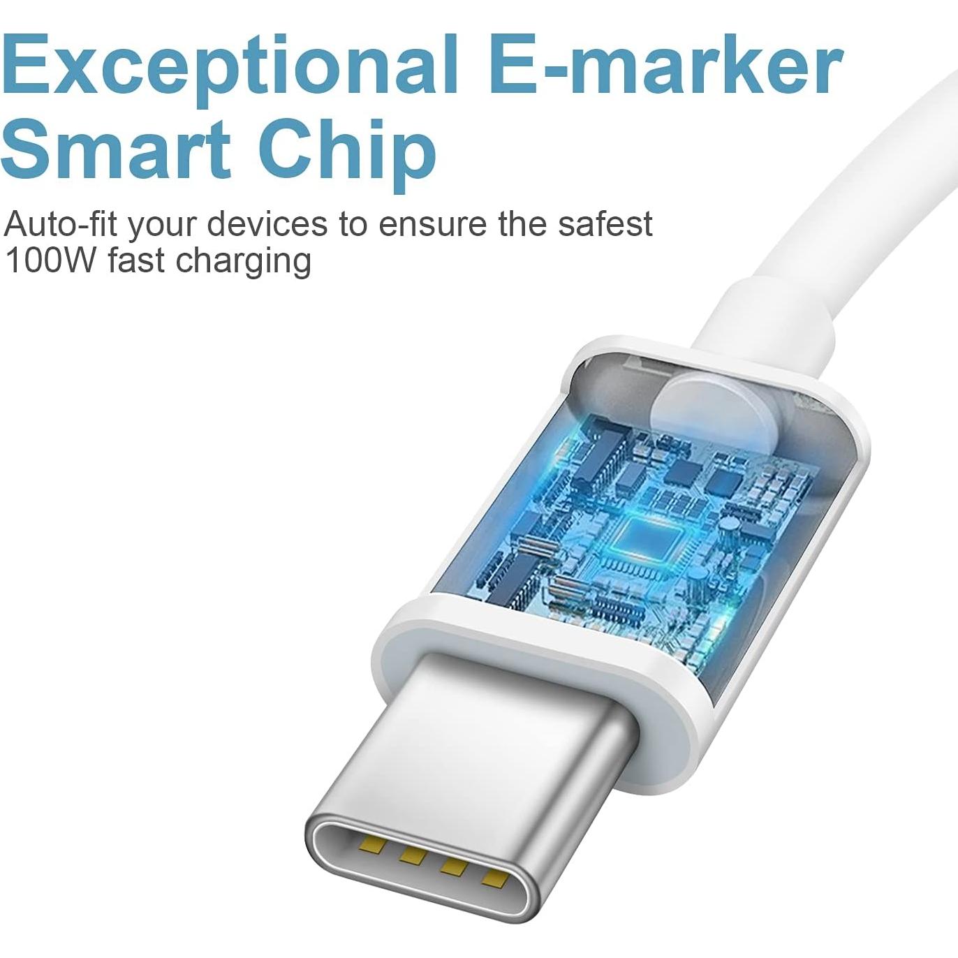 Cargador Rápido USB C 20W + Cable 3m para iPhone 16/15