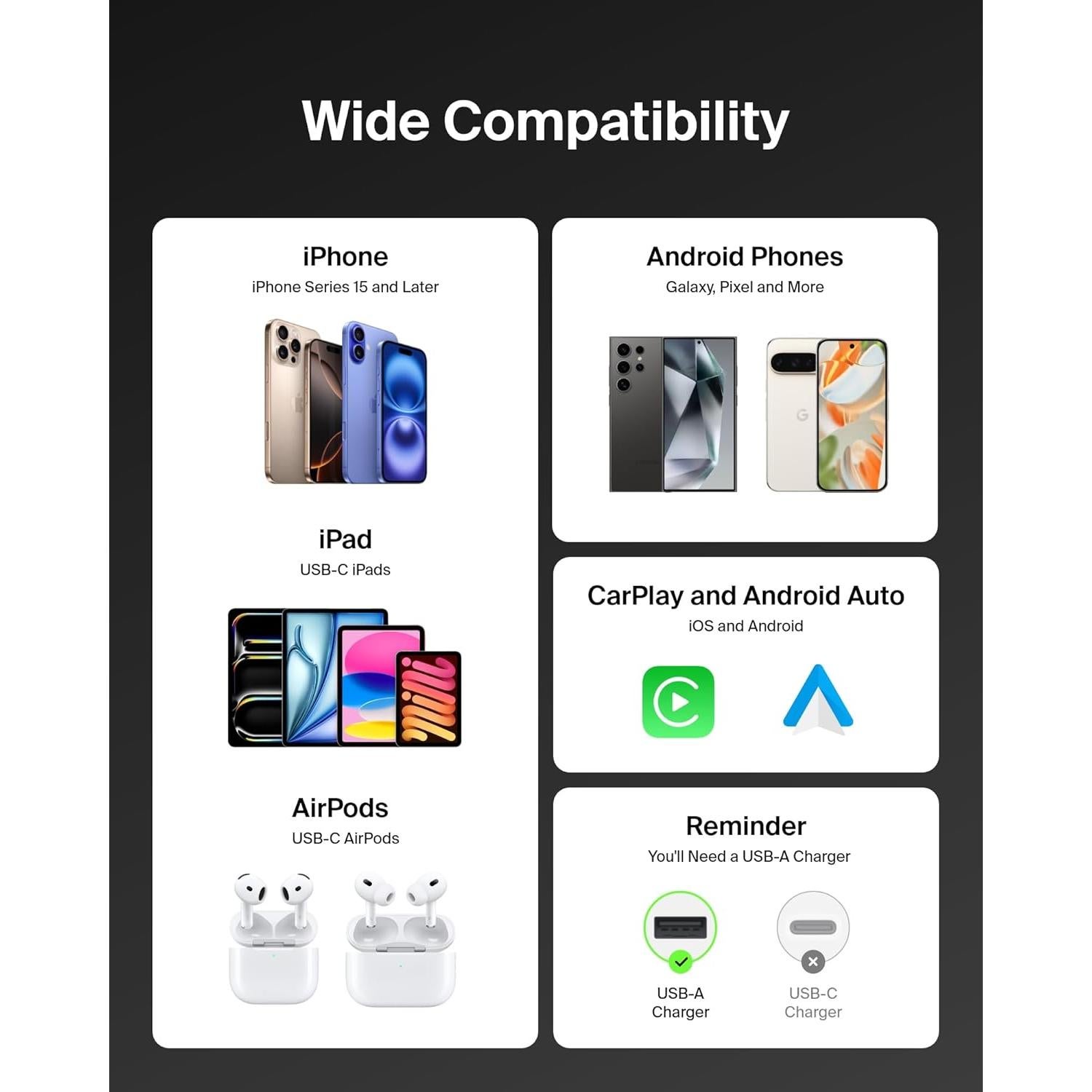 Cable USB-C a USB-A Belkin BoostCharge Pro Flex 1M Negro