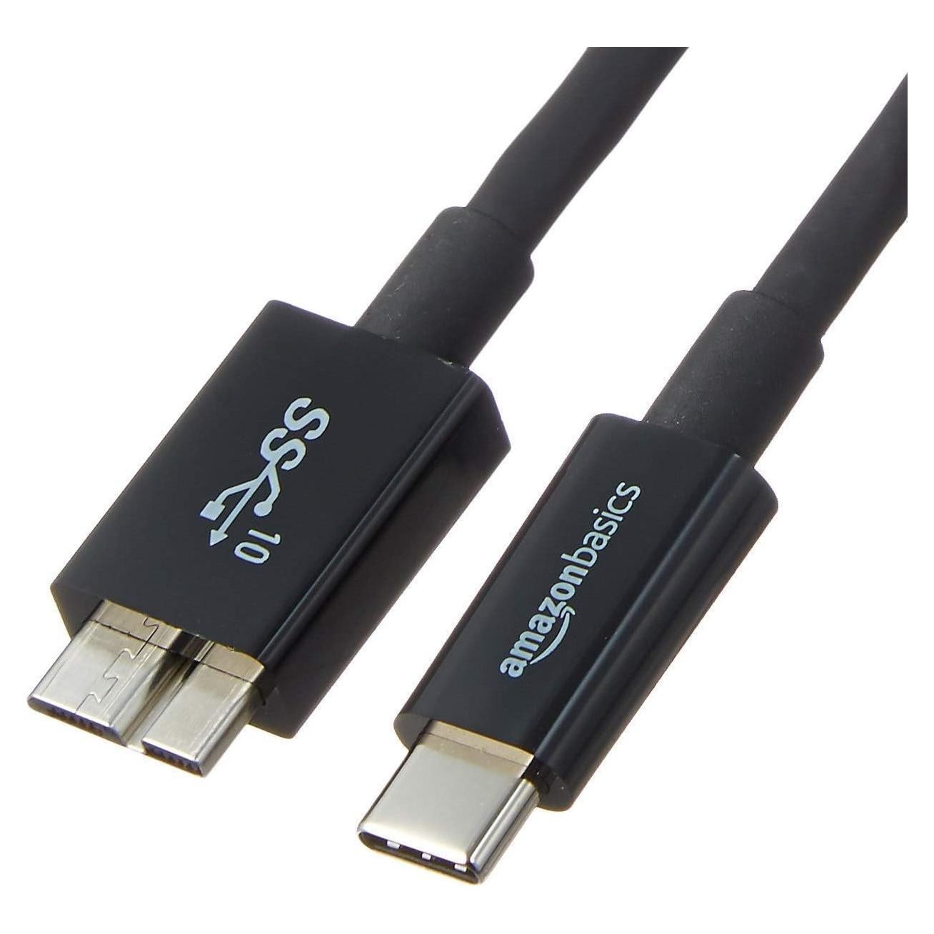 Cable de carga rápida USB-C a Micro USB 3.1 Gen 2 Amazon Basics 0.9m