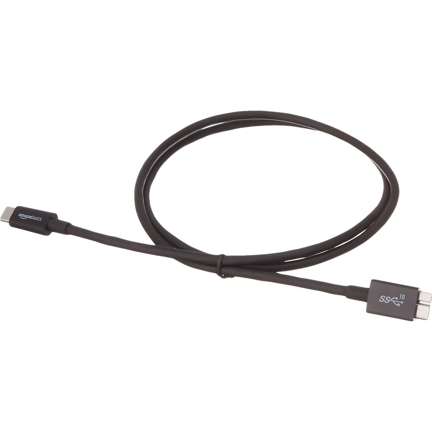 Cable de carga rápida USB-C a Micro USB 3.1 Gen 2 Amazon Basics 0.9m