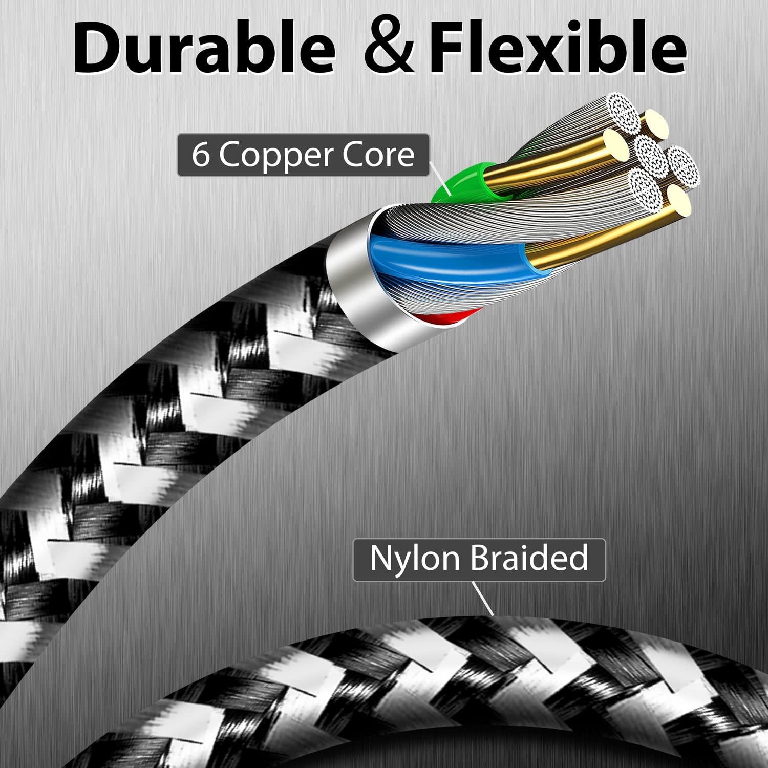 Cable USB C a Lightning 3 Pack 1.83m Cargador MFi iPhone