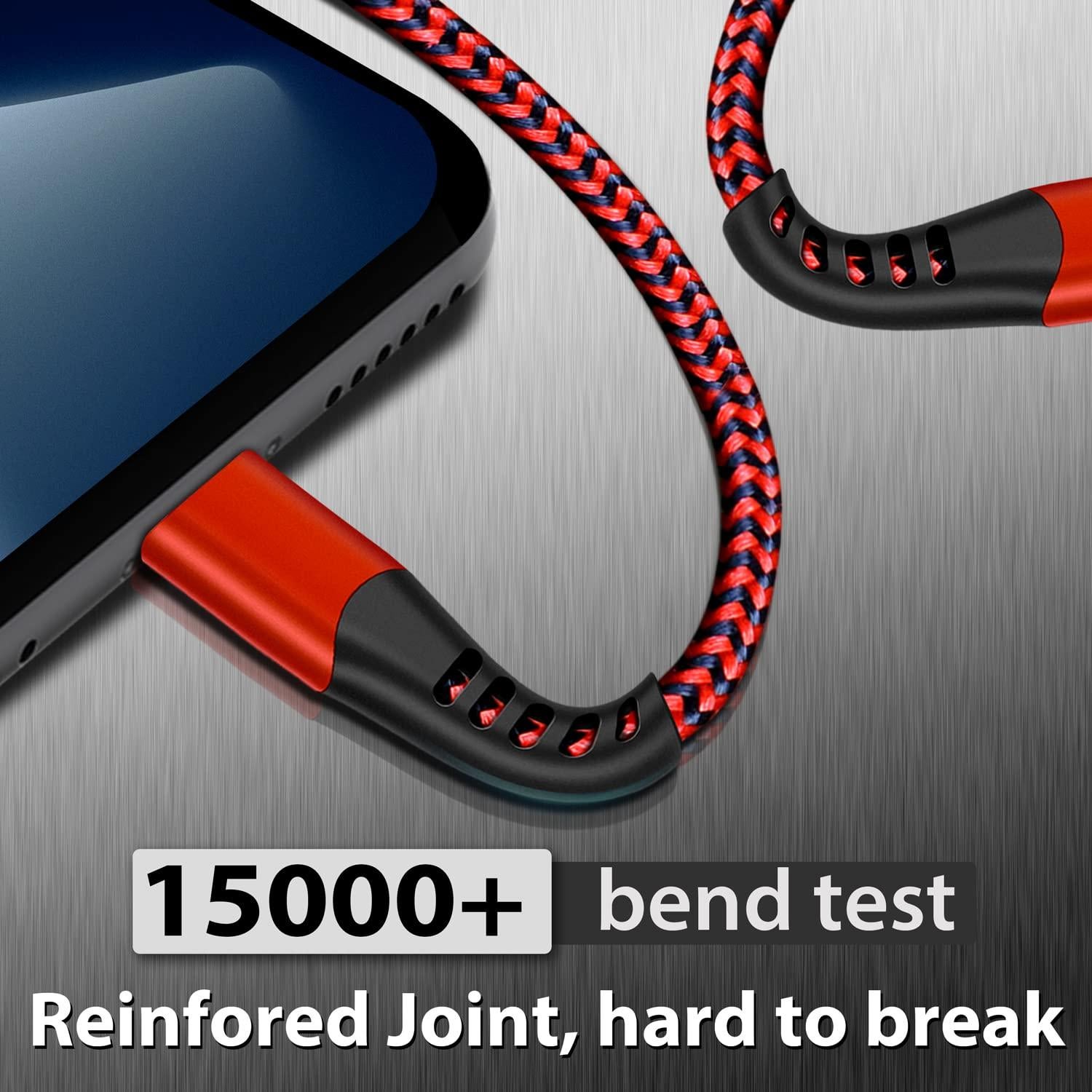 Cable USB C a Lightning 3 Pack 1.83m Cargador MFi iPhone