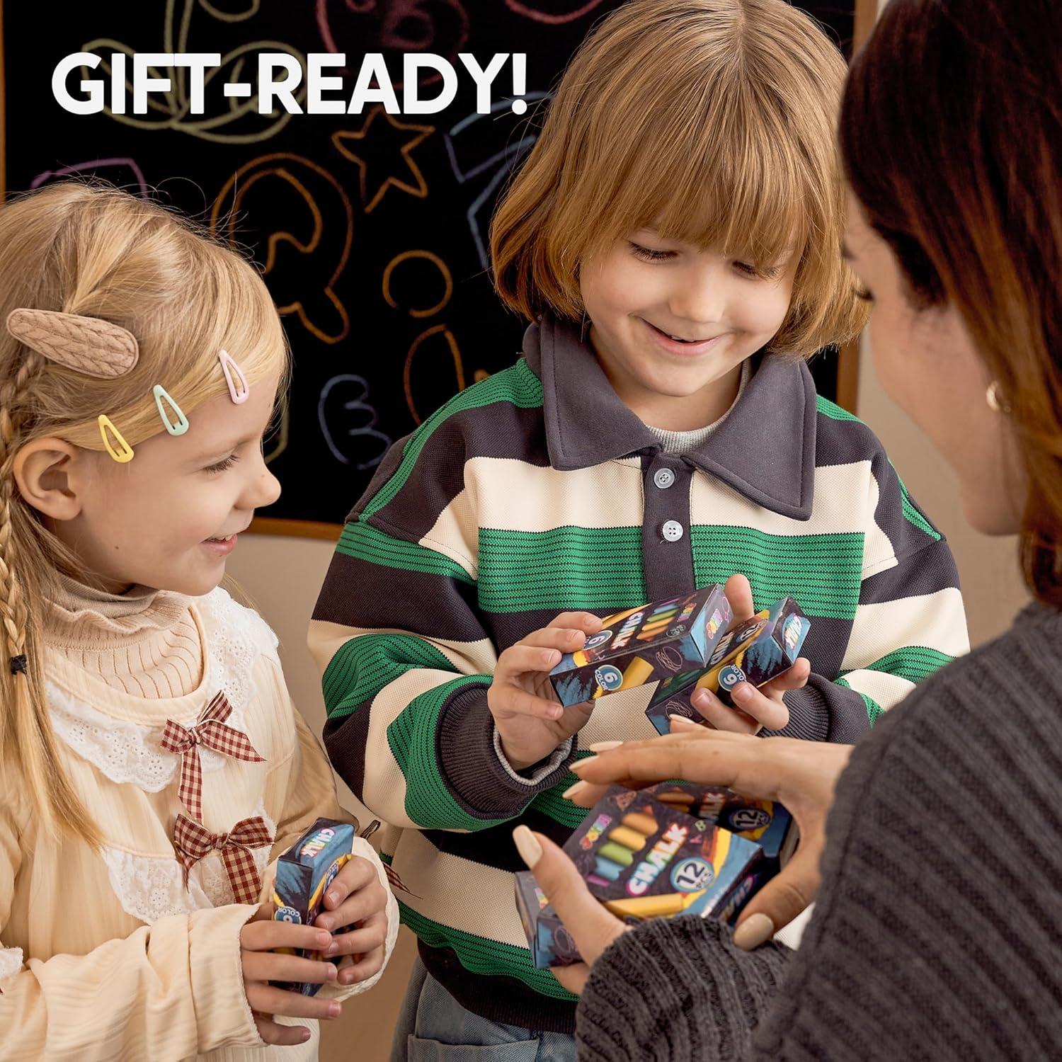 Tizas Mini Coloridas JOYIN 24 Cajas No Tóxicas 288 Piezas