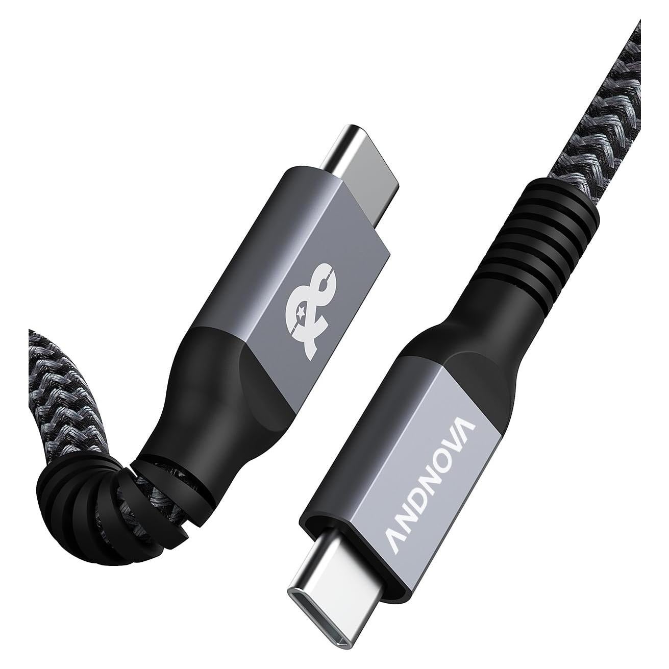 Cable USB C 2m ANDNOVA 20Gbps 4K 60Hz Carga Rápida