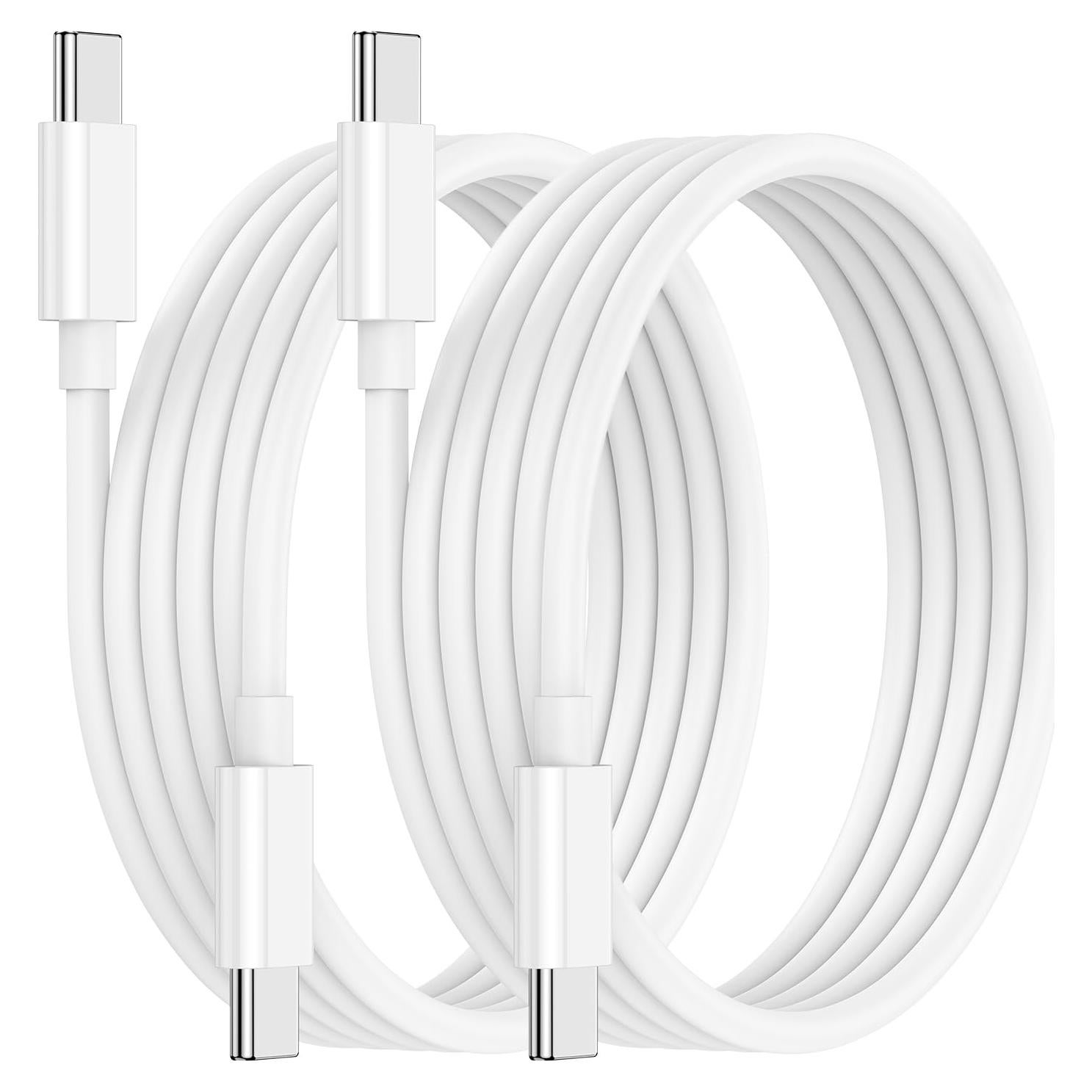 Cable USB C a USB C 60W Hefaao 6 pies (1.83m) Paquete de 2