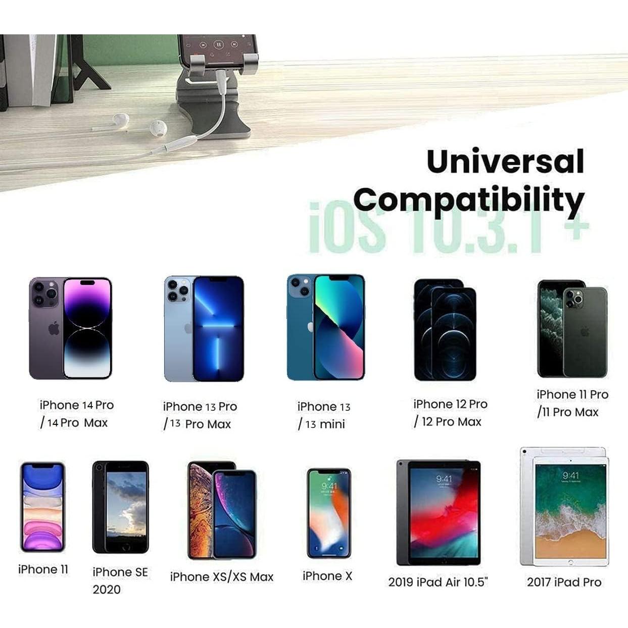 Adaptador de Auriculares Lightning a 3.5 mm Apple - 2 Piezas