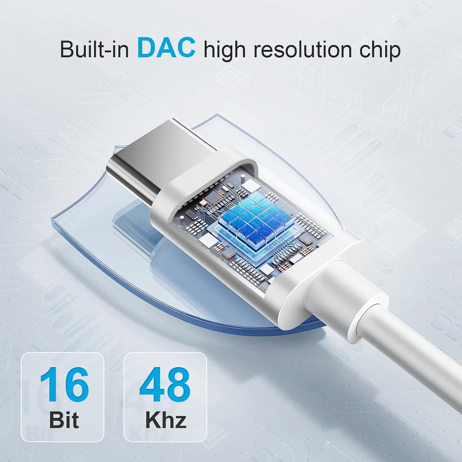 Adaptador USB C a Jack 3.5mm YGKSAA - 4PCS, Compatible con Samsung y Pixel
