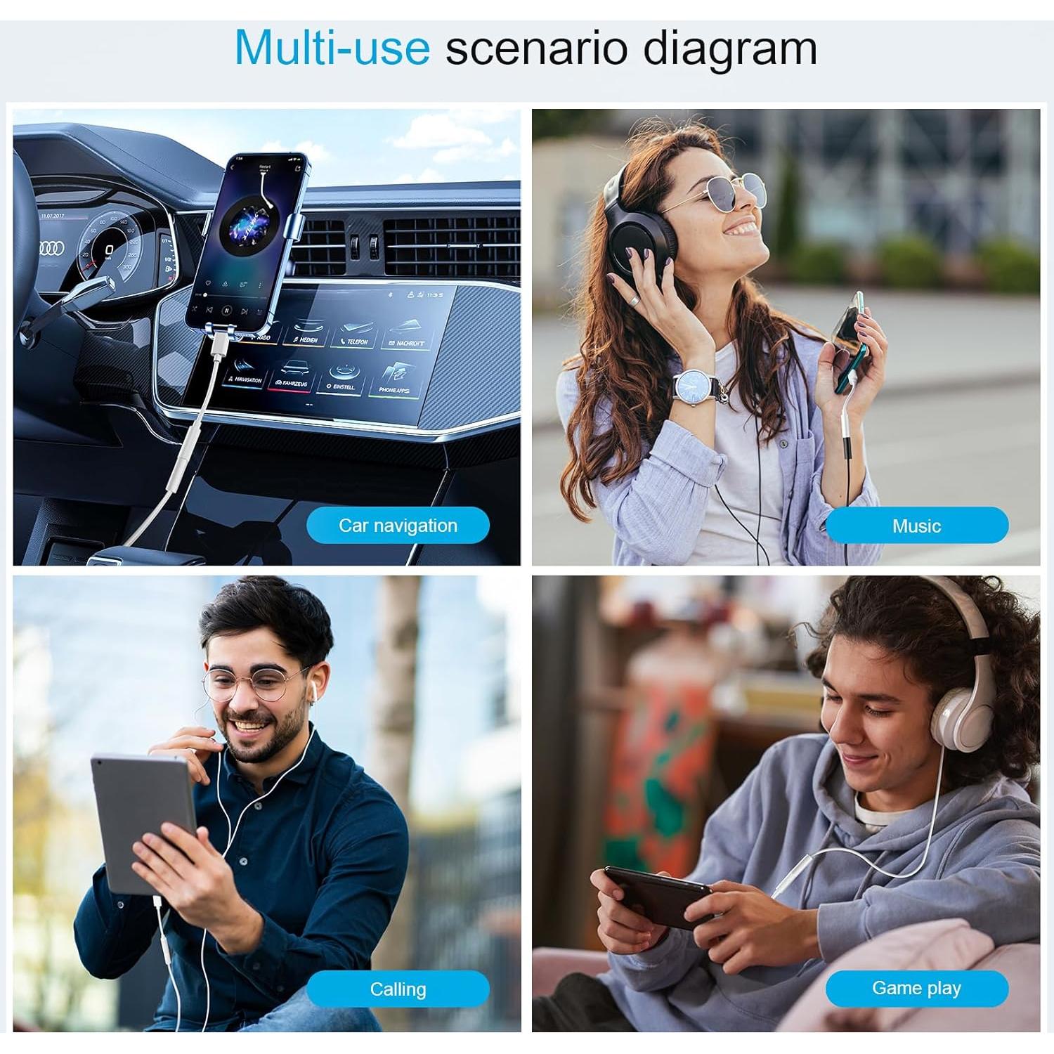 Adaptador USB C a Jack 3.5mm YGKSAA - 4PCS, Compatible con Samsung y Pixel