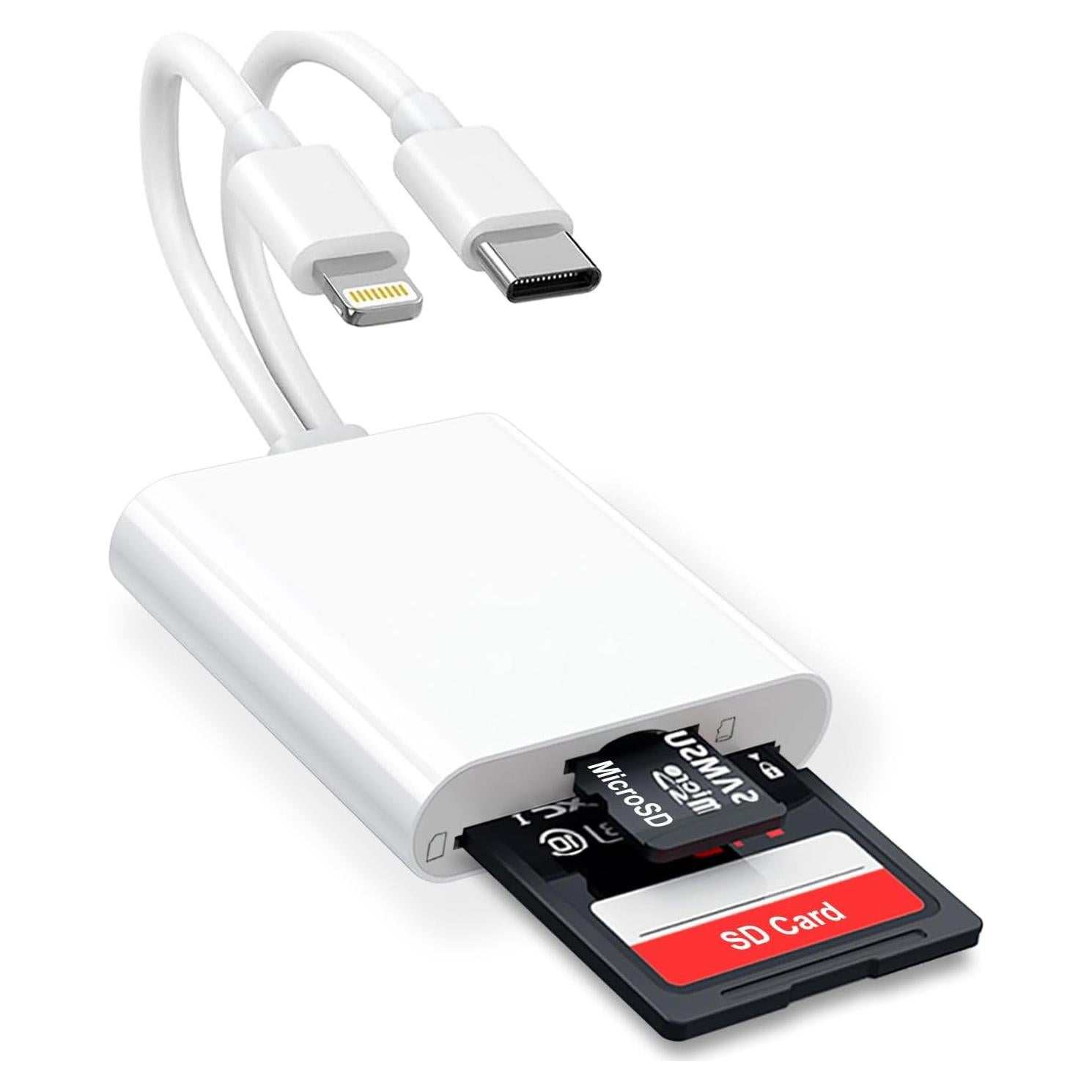 Lector de Tarjetas SD y Micro SD Hoenkeips HW-MCR-2IN2