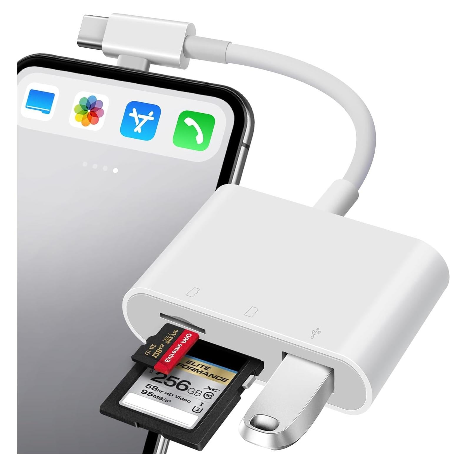 Lector de Tarjetas SD OPxjzws Dual USB-C y Lightning 32g