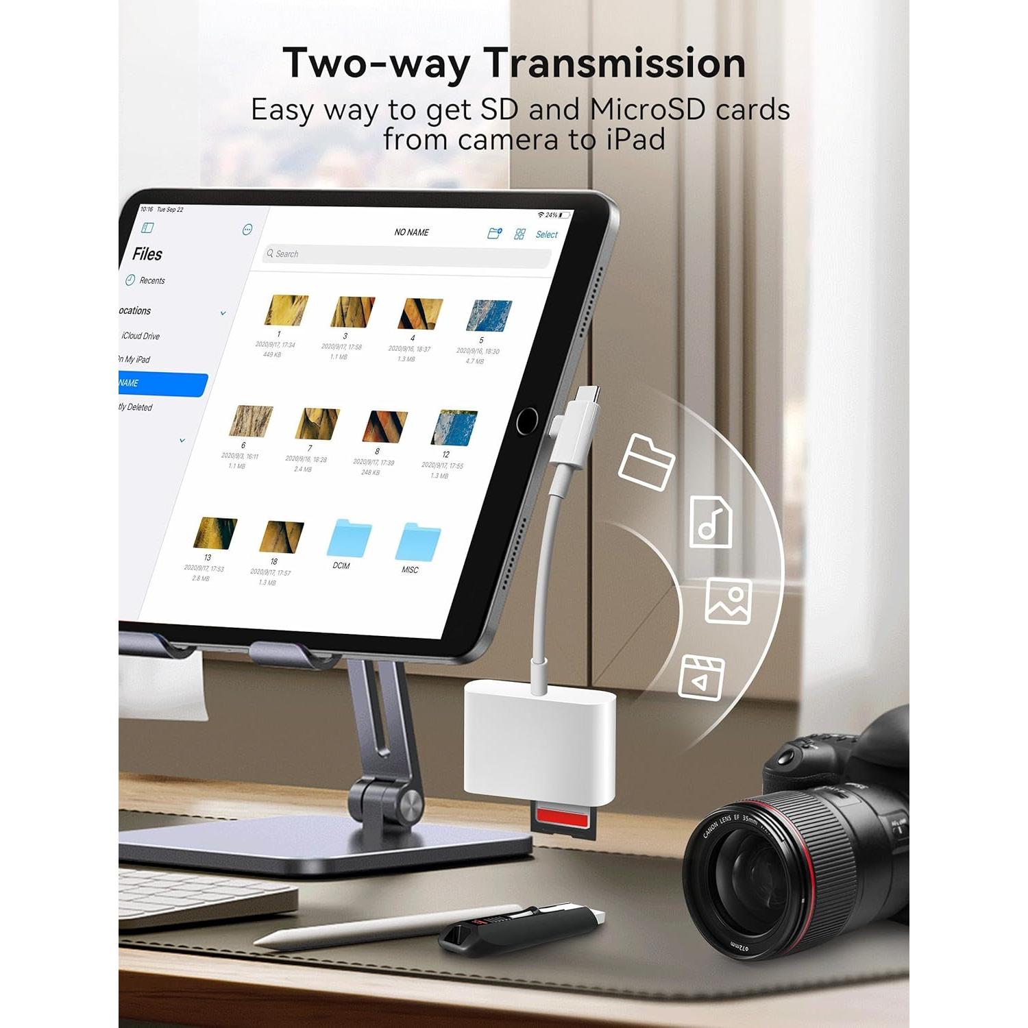 Lector de Tarjetas SD OPxjzws Dual USB-C y Lightning 32g