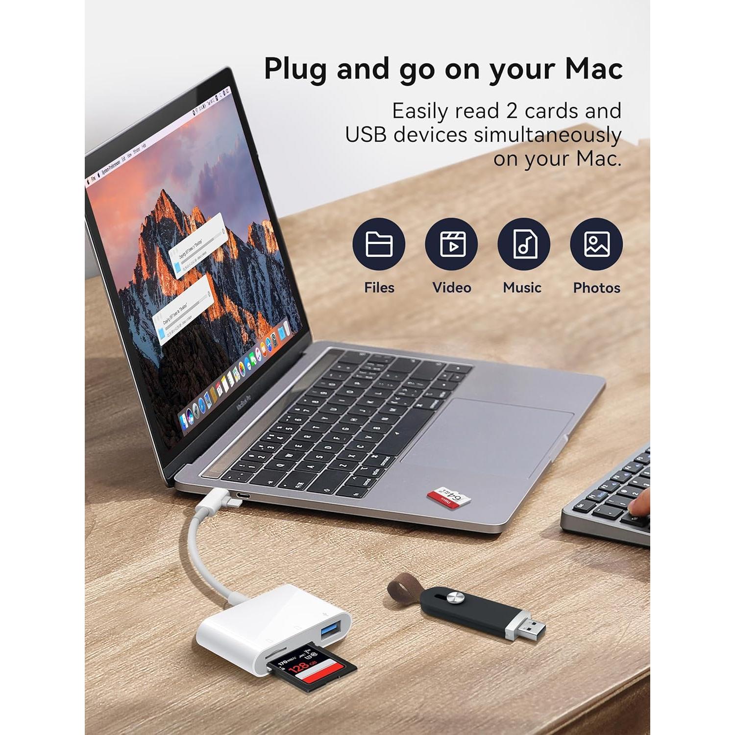 Lector de Tarjetas SD OPxjzws Dual USB-C y Lightning 32g